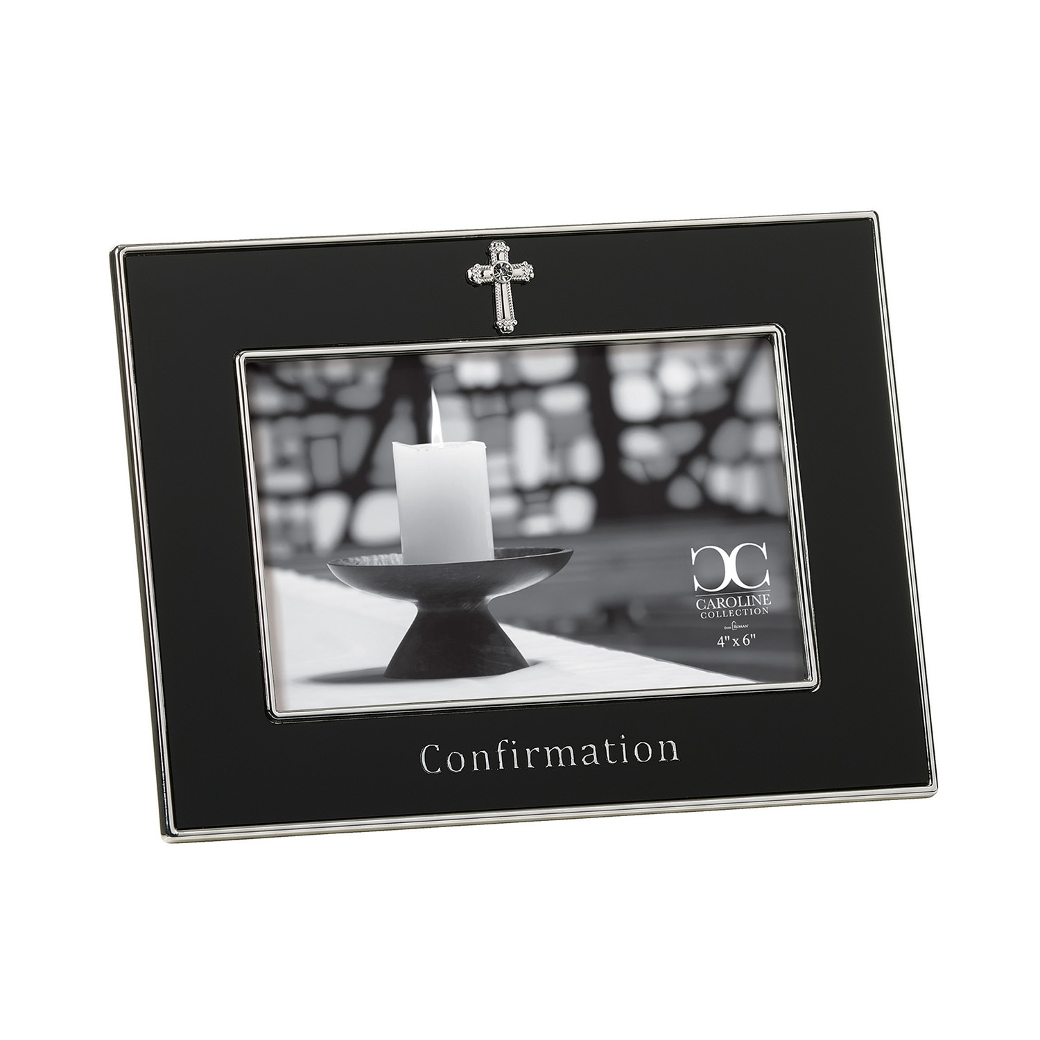 Confirmation Frame 4x6 Black, Caroline Collection