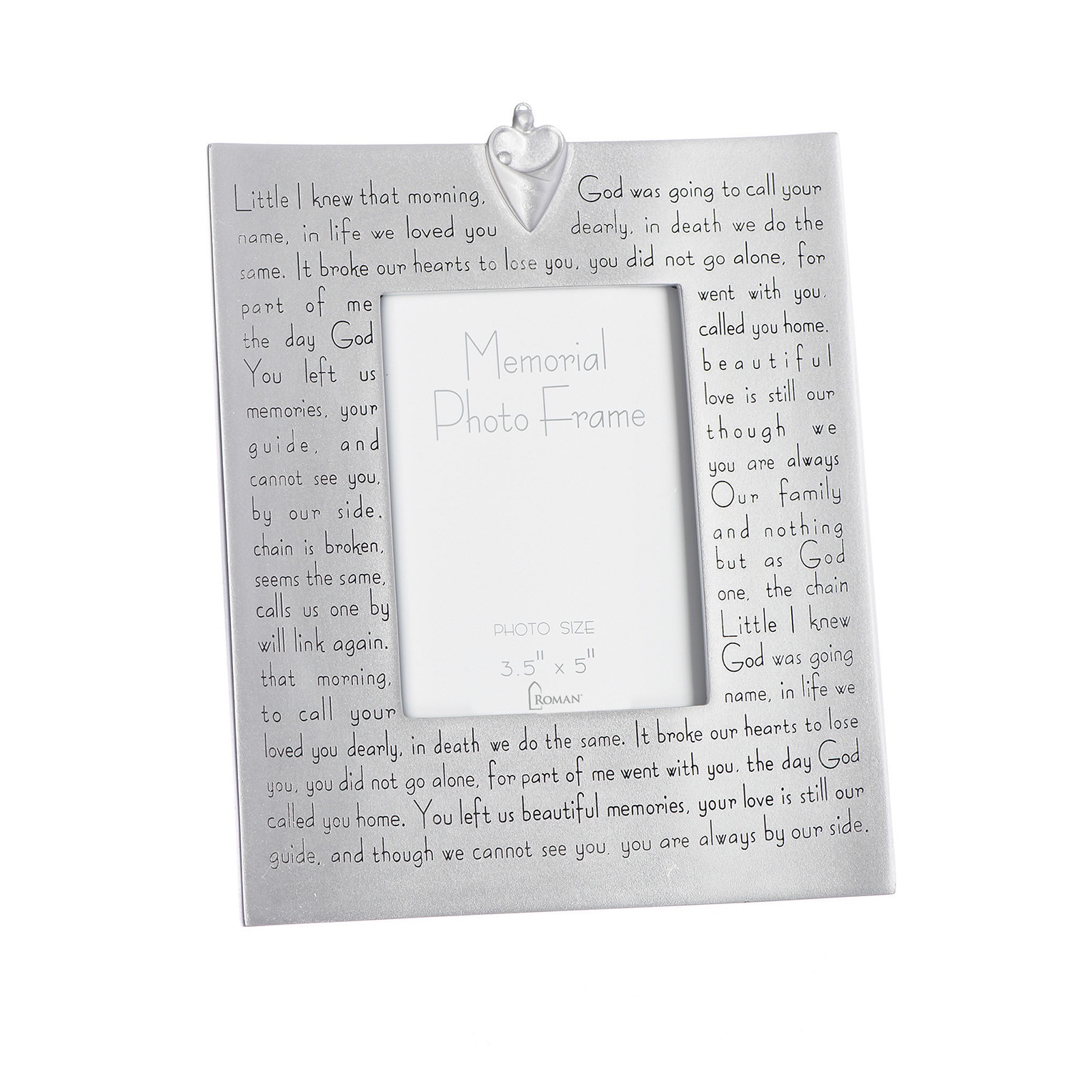 Memorial Frame 3.5x5 with Verse