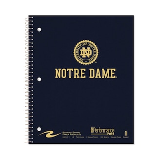 Roaring Premium 1 Subject Notebook 8.5x11 College Ruled 20lb Paper Linen Foil Cover