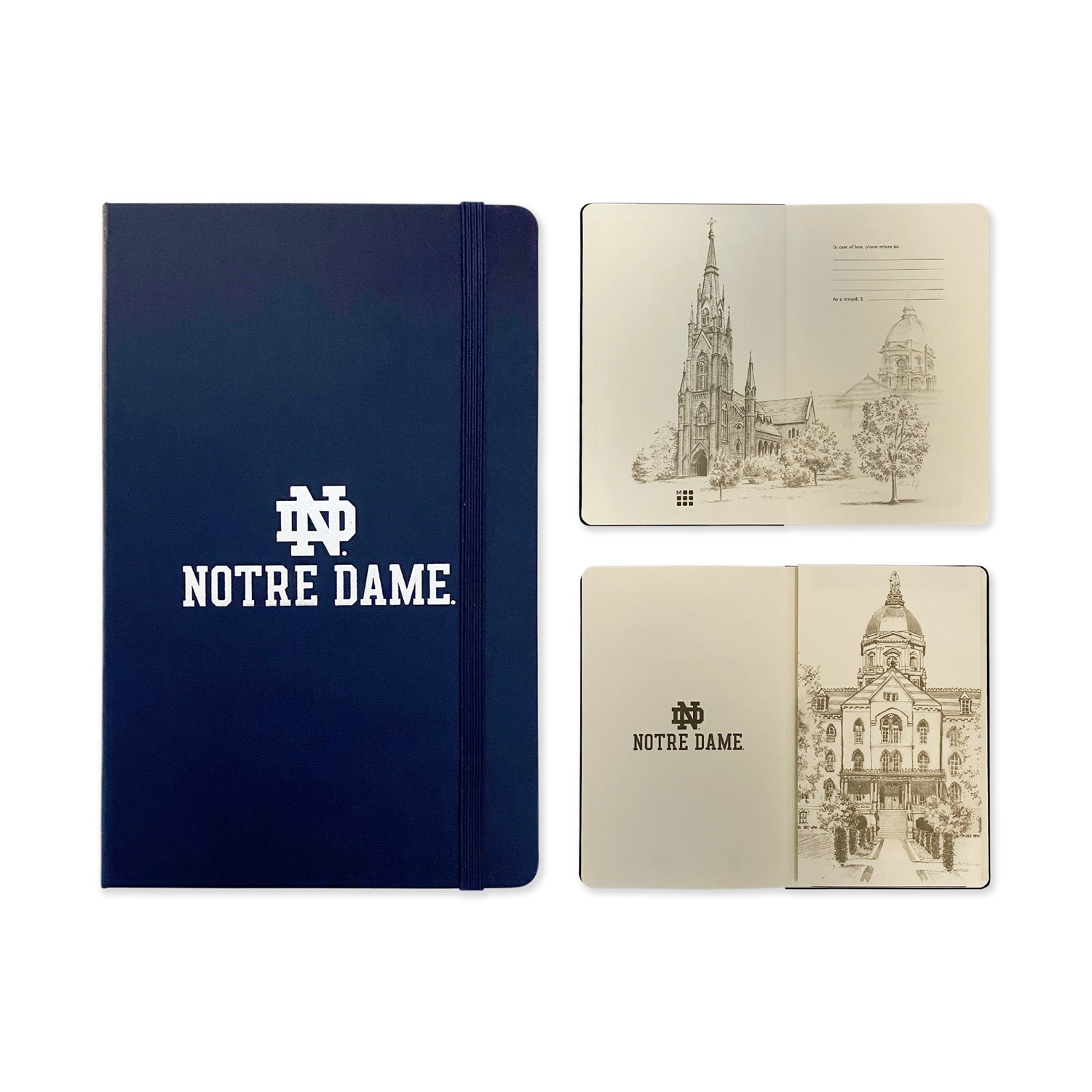 Custom Notre Dame Moleskine Notebook