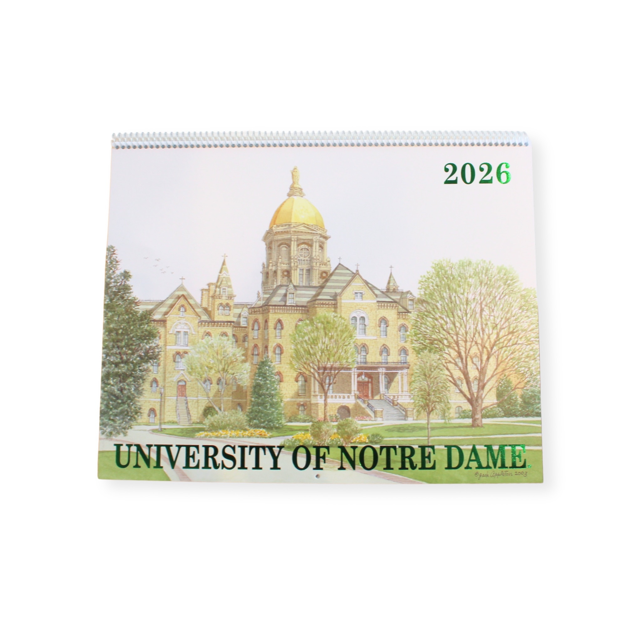 2026 University of Notre Dame Calendar