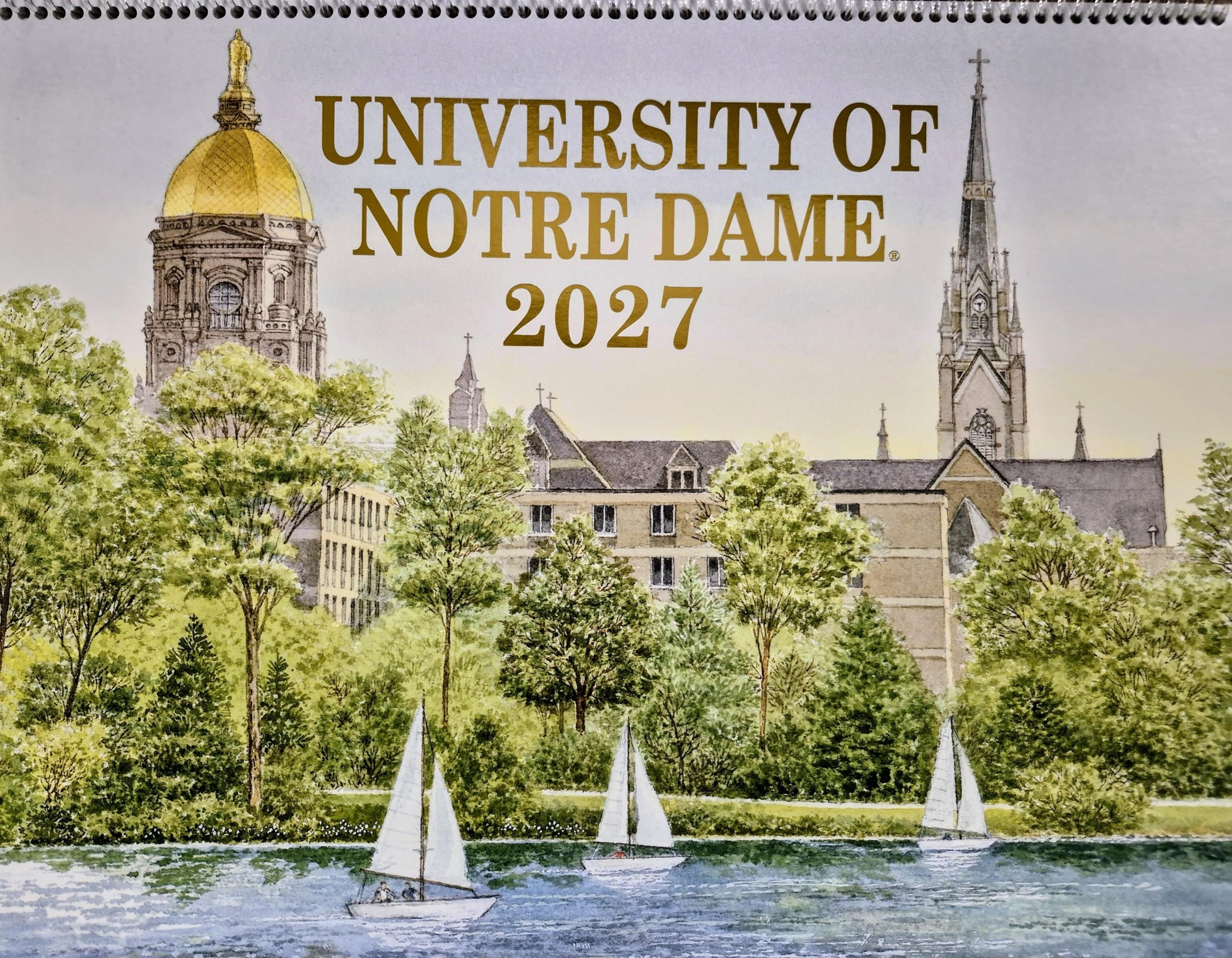 2027 University of Notre Dame Calendar