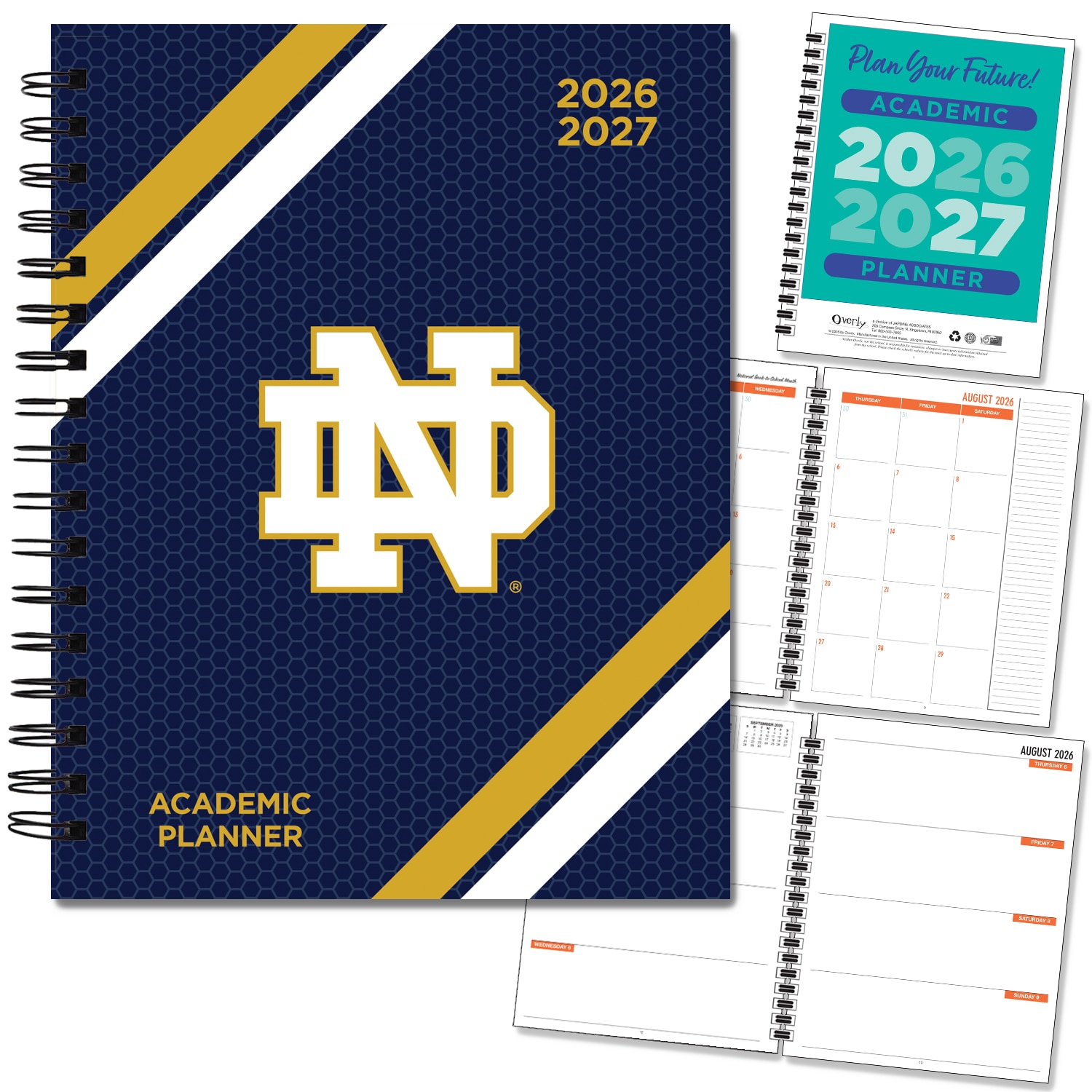 Spirit Wordmark Hard Cover Imprinted Planner 26-27 AY 7x9