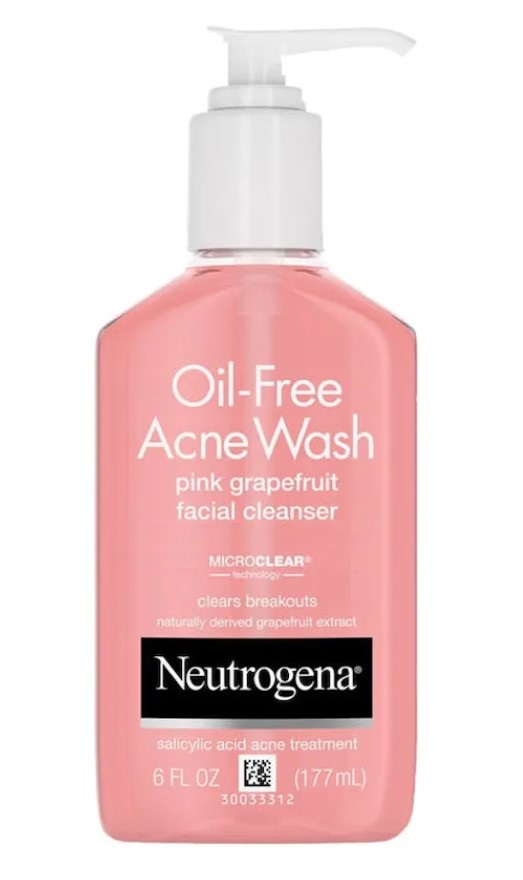 Neutrohena O/F Acne Wash Pnk Grapefr