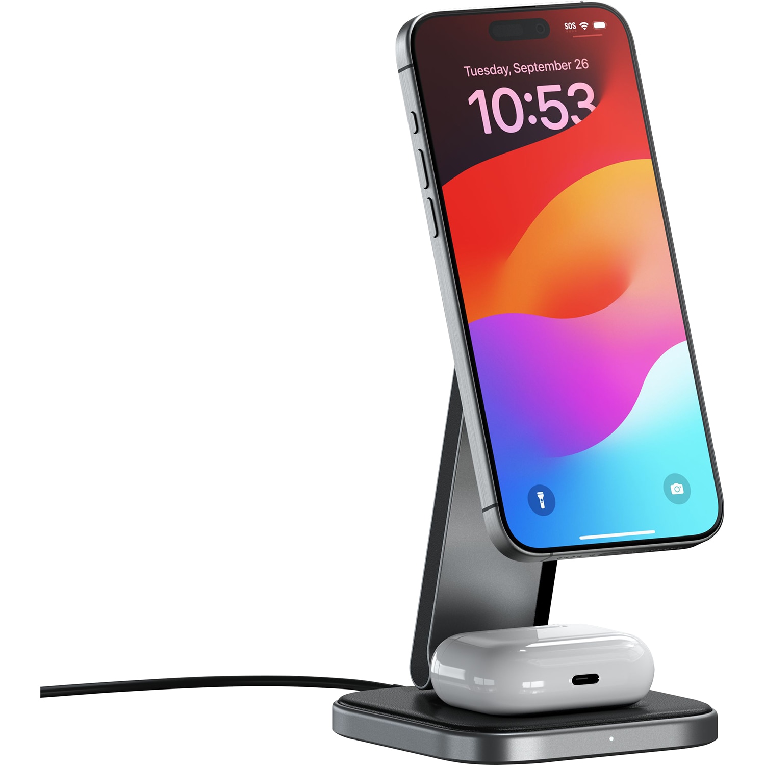 Satechi 2-in-1 Foldable Qi2 Wireless Charging Stand