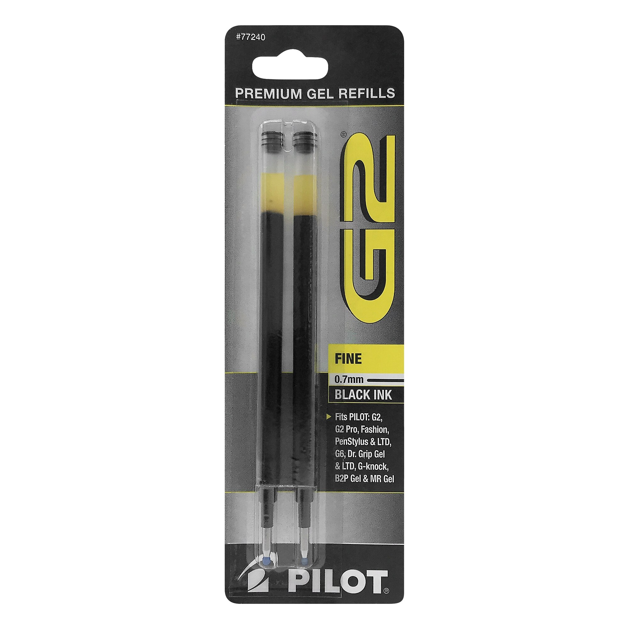 Pilot G2 Gel Refill 2 Pack Black