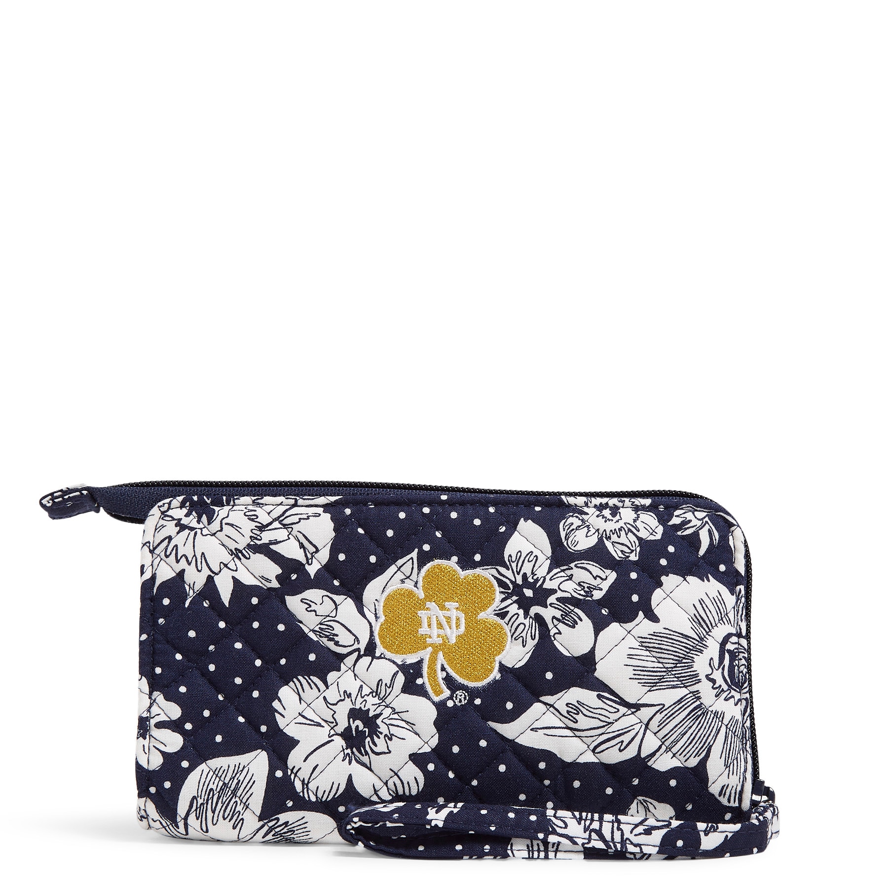 Notre Dame RFID Front Zip Wristlet