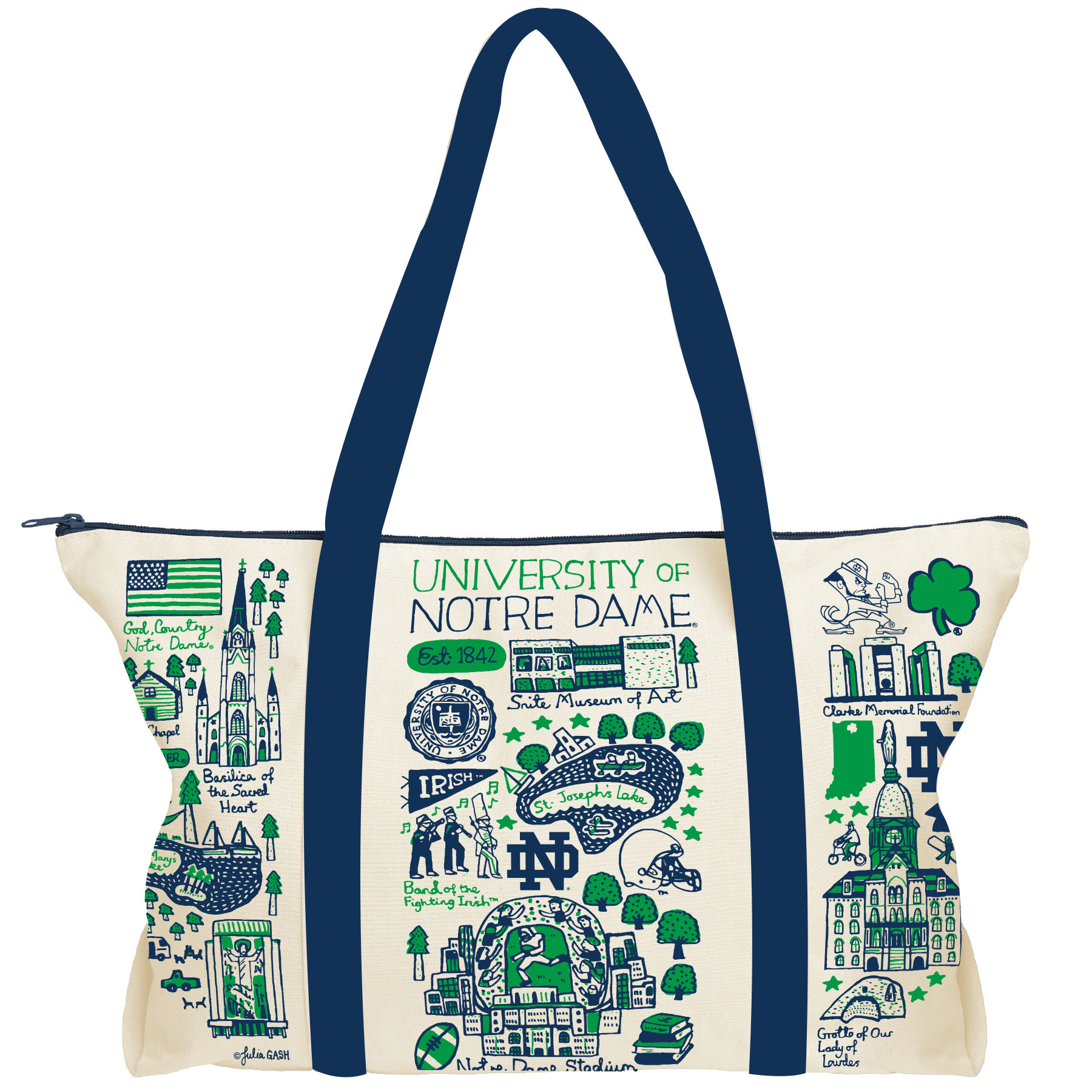 Notre Dame Fighting Irish Natural Weekend Bag