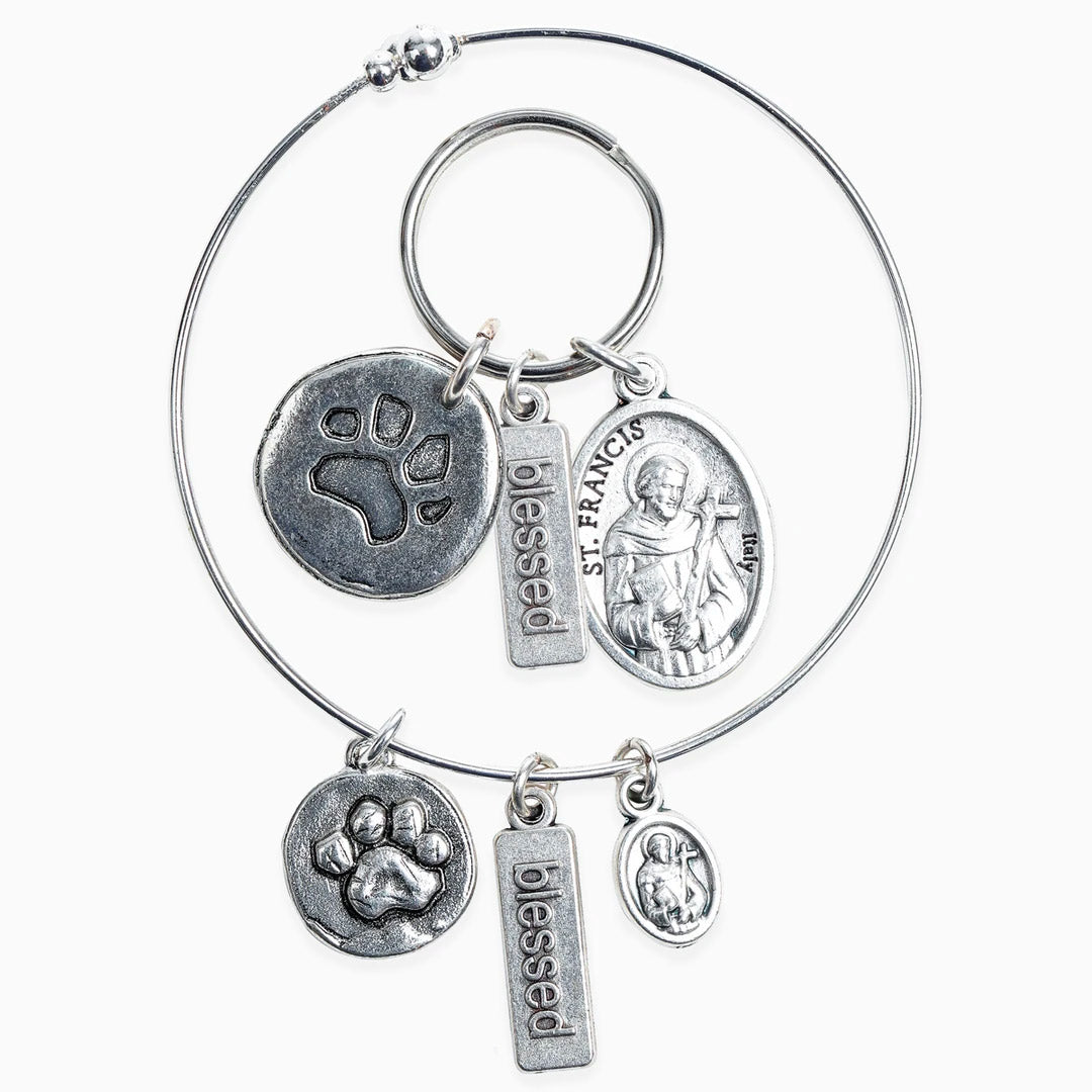 My Saint My Hero Pet Blessings Bracelet & Pet Tag Set