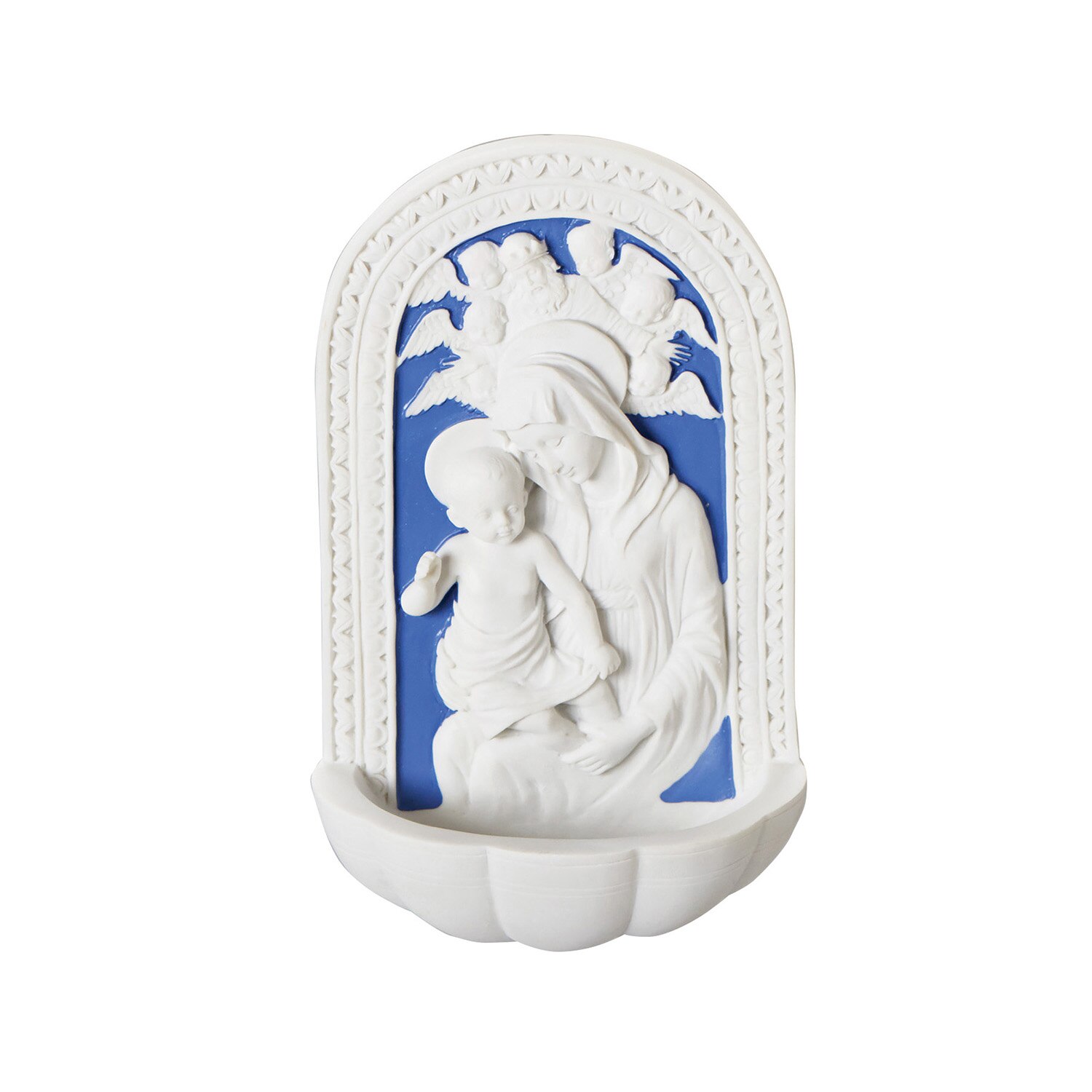 Madonna & Child Water Font Della Robbia