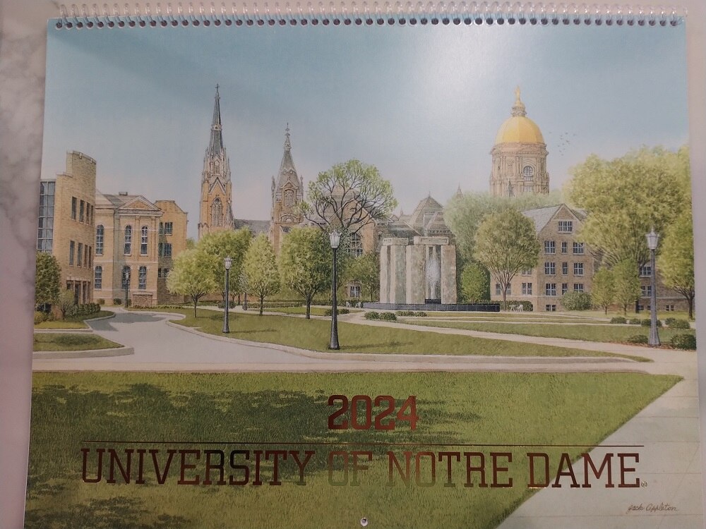 2024 University of Notre Dame Calendar