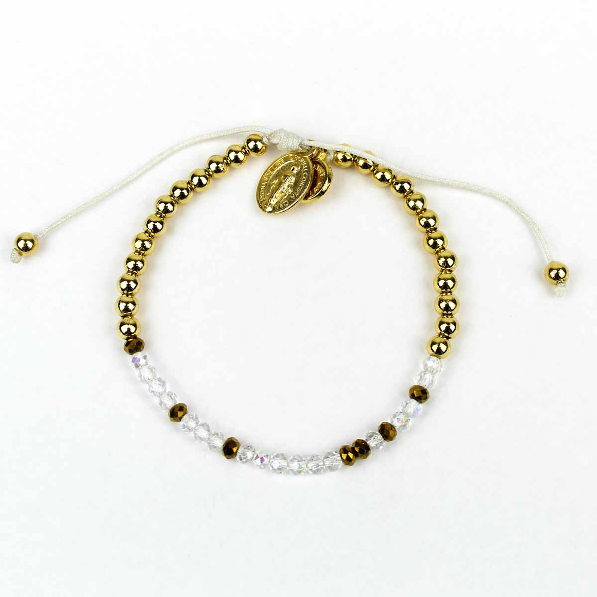 My Saint My Hero Bridesmaid Morse Code Bracelet - Gold