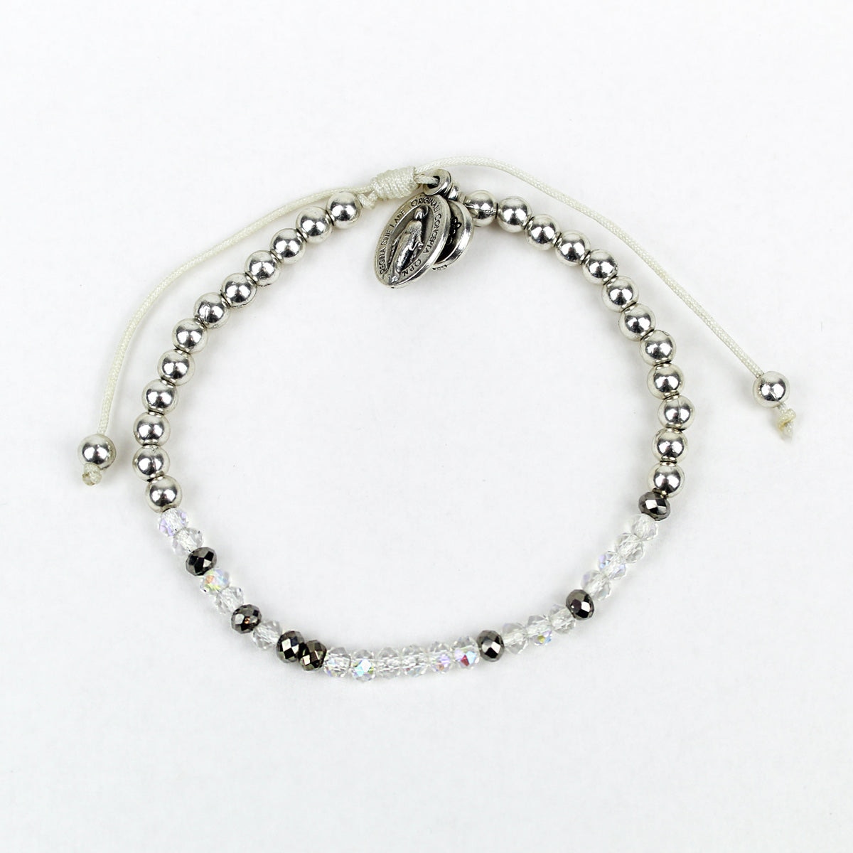 My Saint My Hero Bridesmaid Morse Code Bracelet - Silver