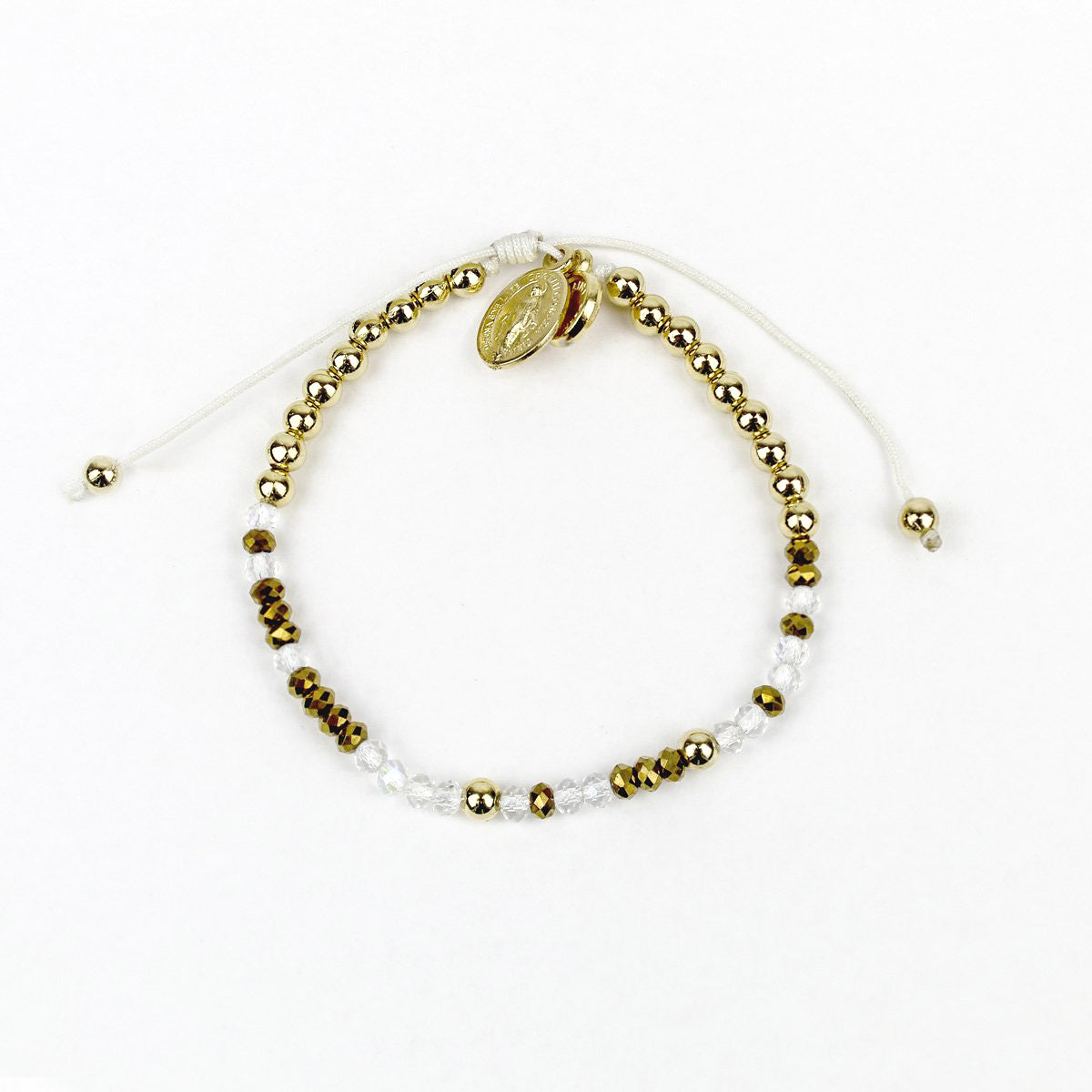 My Saint My Hero Maid Of Honor Morse Code Bracelet - Gold