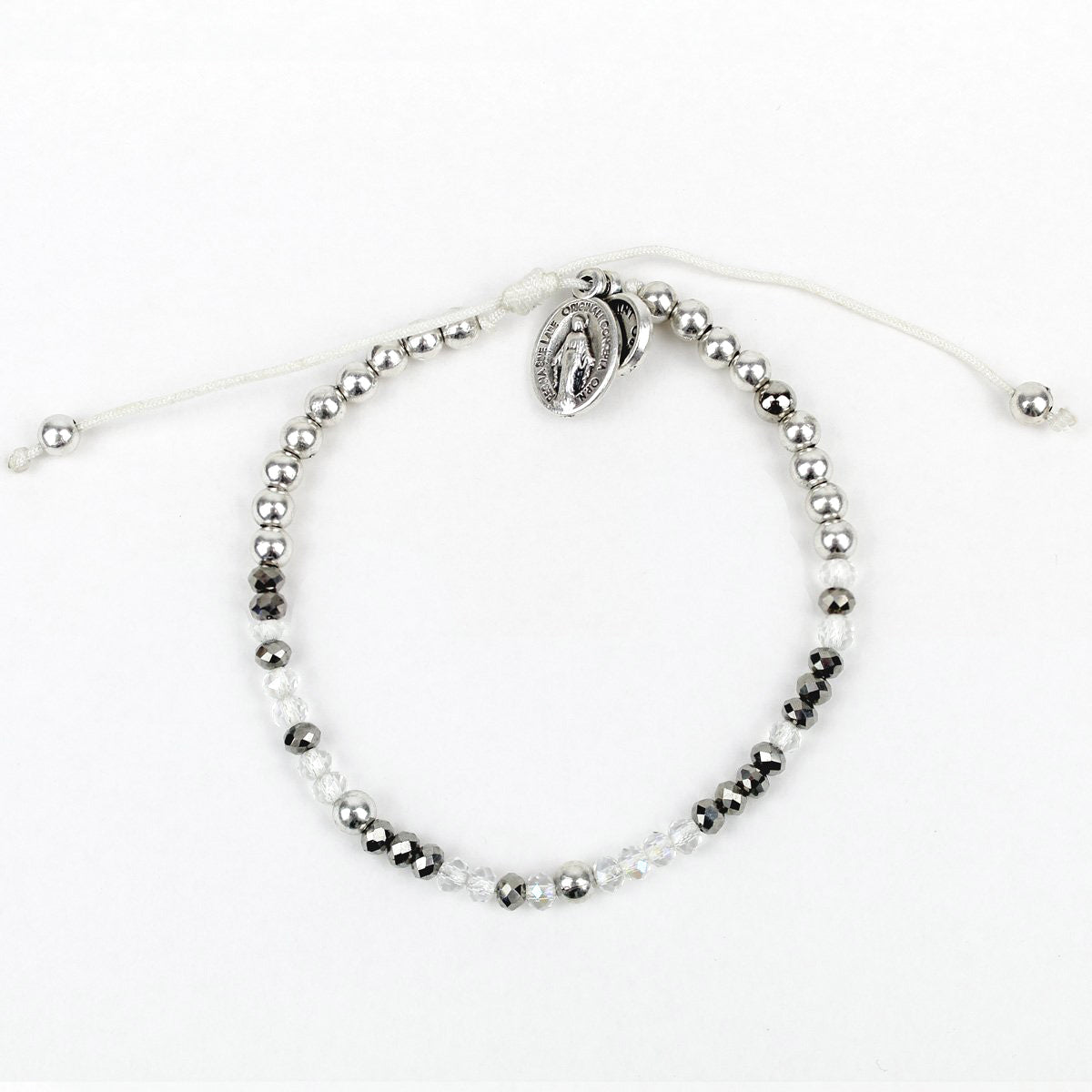 My Saint My Hero Maid Of Honor Morse Code Bracelet - Silver