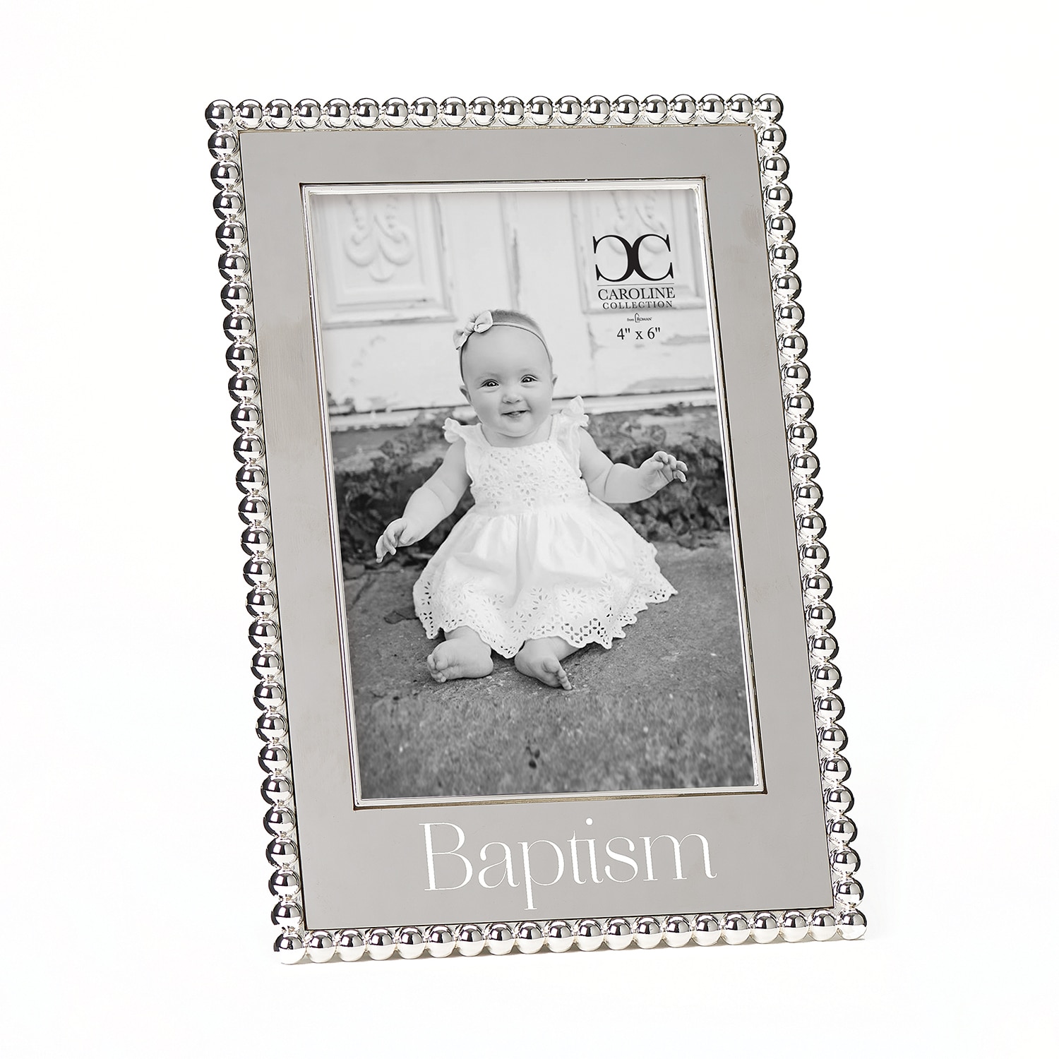 8"H Baptism Frame 4x6 Caroline Collection