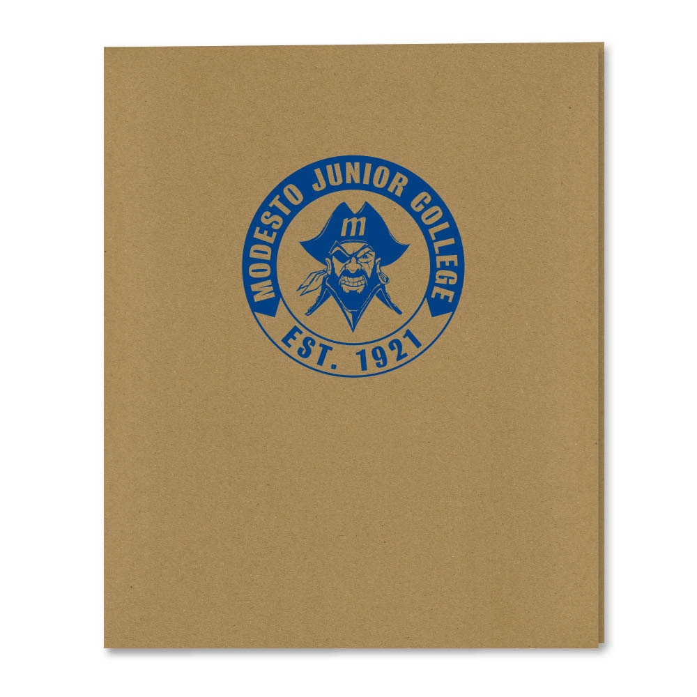 Recycled Emblematic Kraft 2 Pocket Folder, Classic