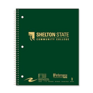 Roaring Premium 1 Subject Notebook 8.5x11 College Ruled  20lb Paper Saranac Cover with Foil