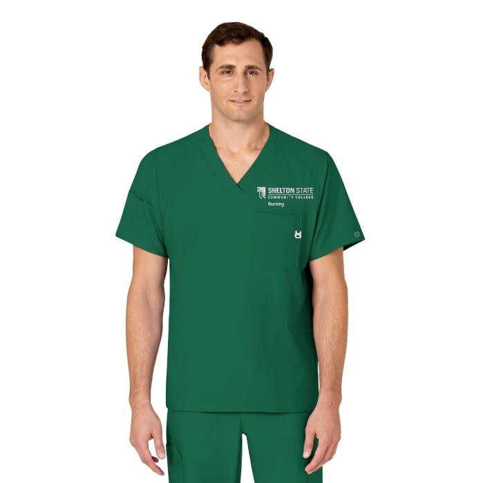 Wink W123 Men's V-Neck Top 6355SHEL1