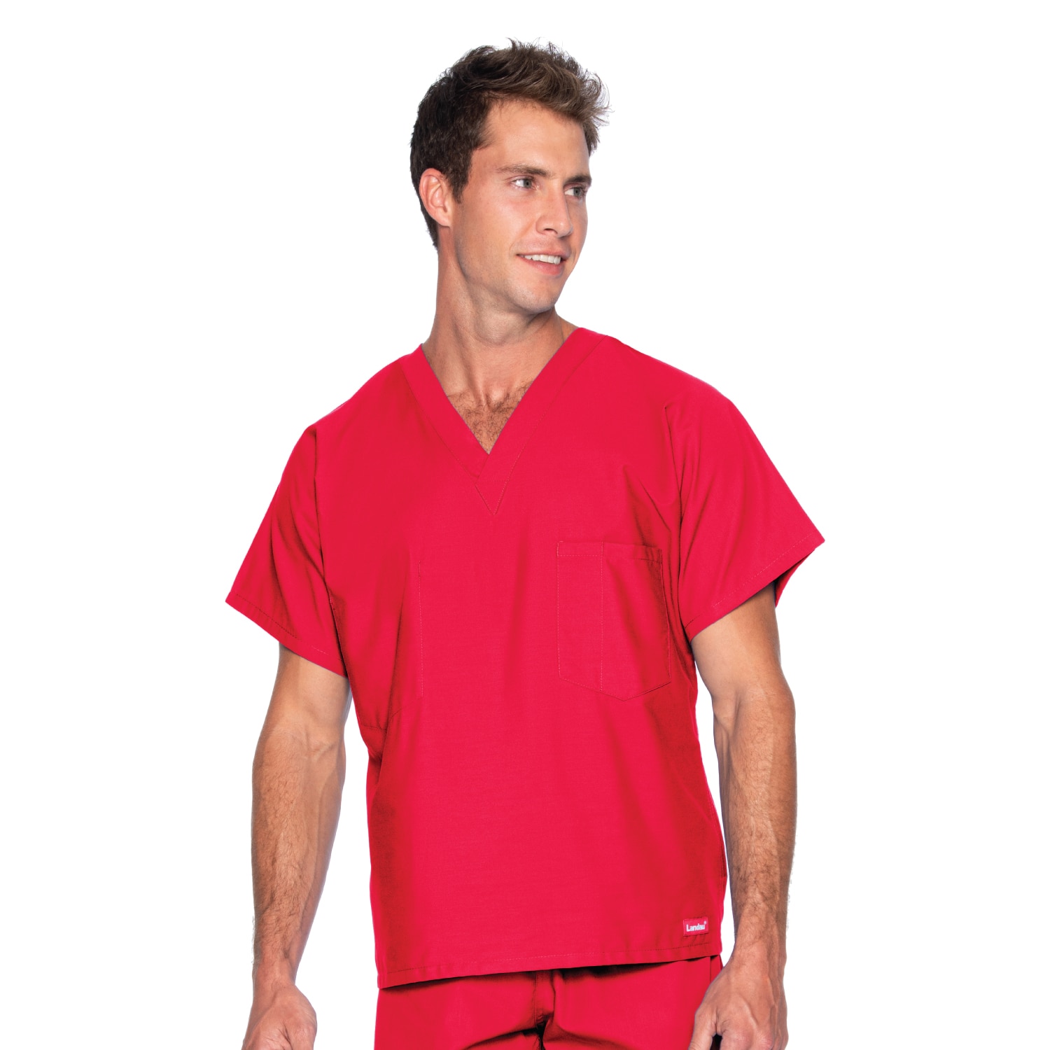 Reversible V-Neck Classic Fit Solid Scrub Top