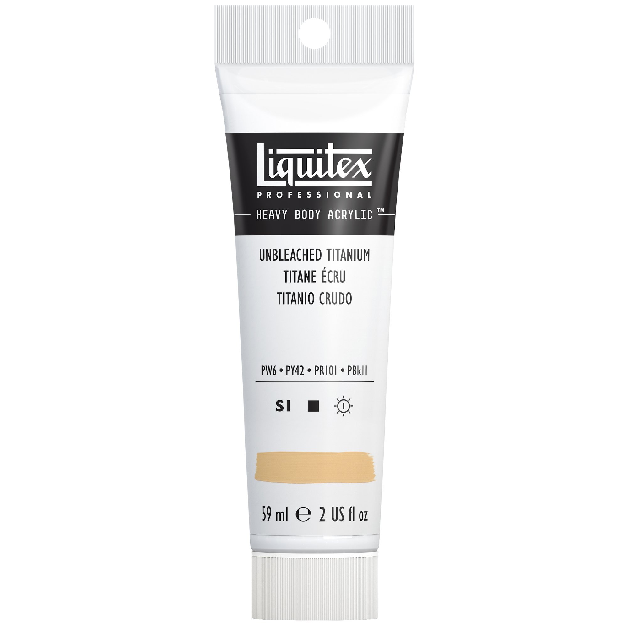 Liquitex Professional Heavy Body Acrylic Color, 2 oz. Tube, Unbleached Titanium White