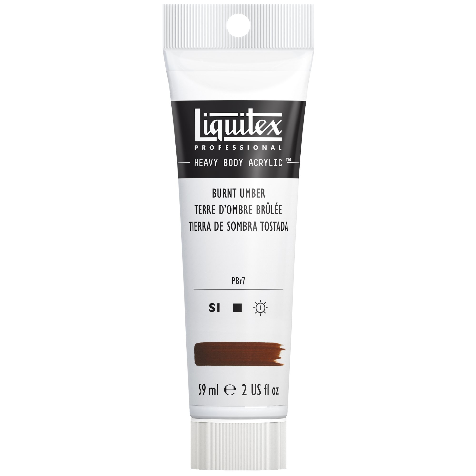 Liquitex Professional Heavy Body Acrylic Color, 2 oz. Tube, Burnt Umber