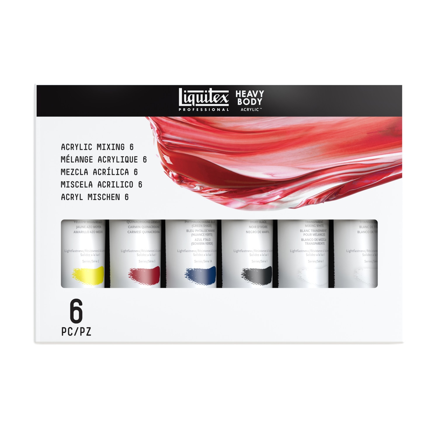 Liquitex Primary Colors Mixing Set, 6-Colors