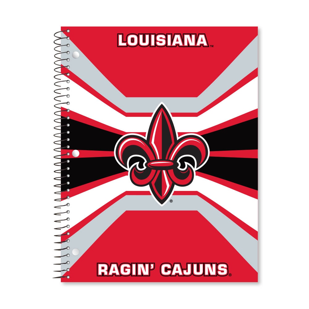 Digi Color Warp 1 Subject 11"x8.5" 70 Count College Ruled Spiral Notebook