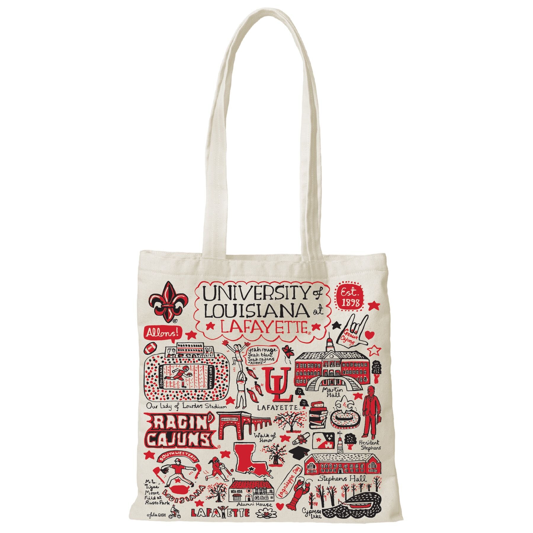 University of Louisiana Lafayette 6035 Julia Gash Tote canvas