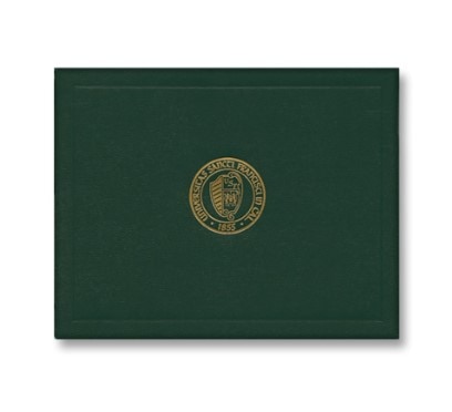 USF Bachelor's Green Diploma Cover 9x7