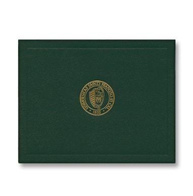 USF Master's/PhD Green Diploma Cover 10x8