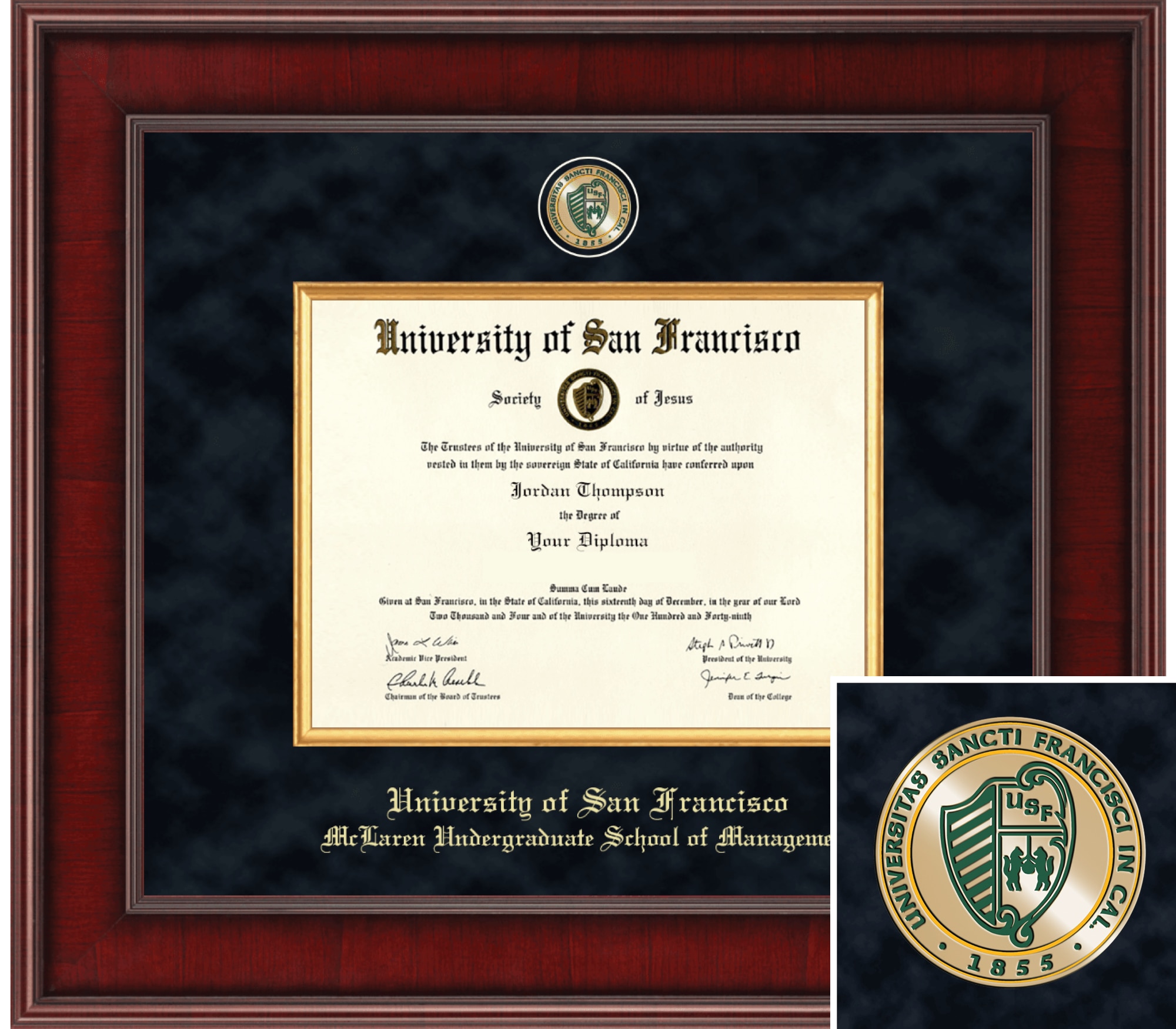 Church Hill Classics, 7x9, Presidential, Bachelors, McLaren, Diploma Frame