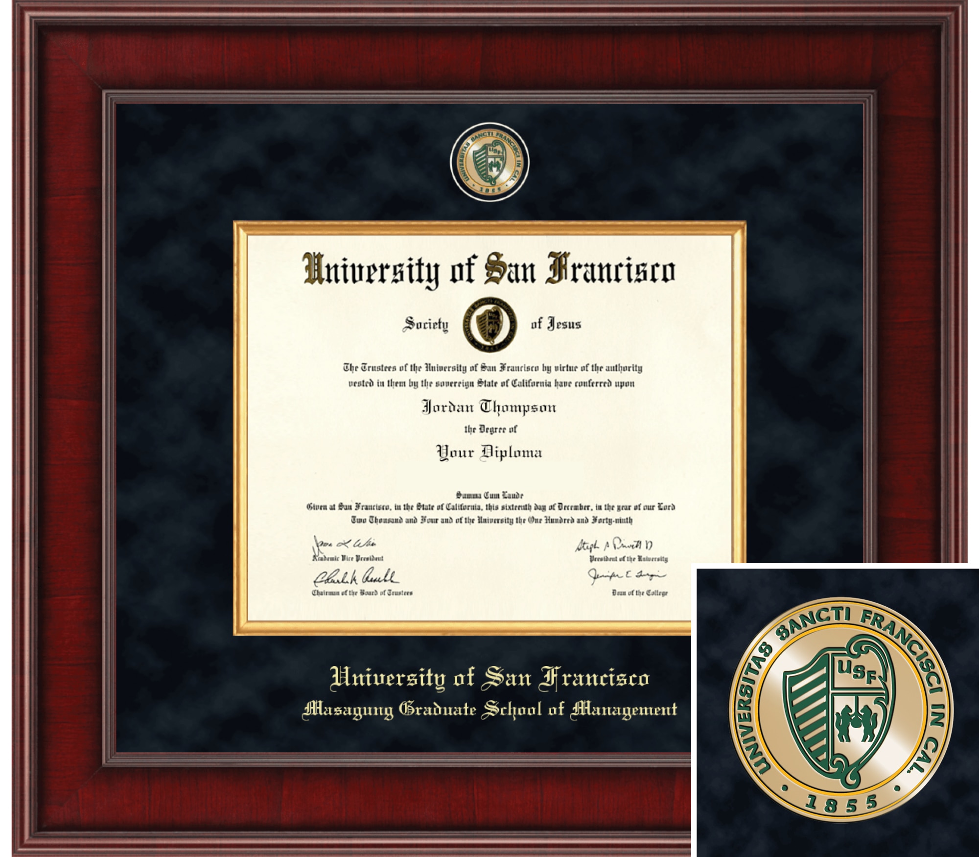 Church Hill Classics, 8x10, Presidential, Masters, Masagung, Diploma Frame