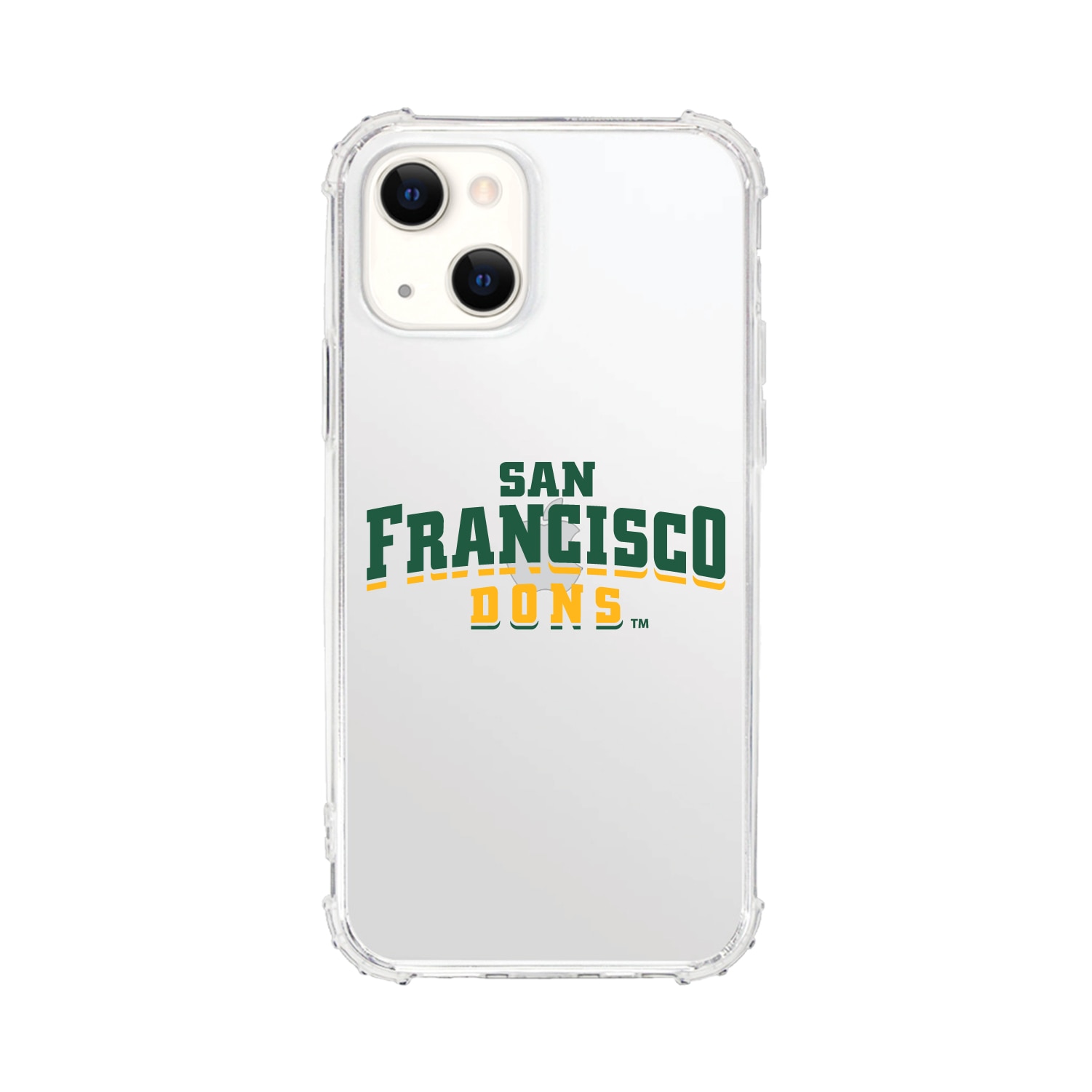 University of San Francisco V2 Clear Tough Edge Phone Case, Classic V1 - iPhone 14