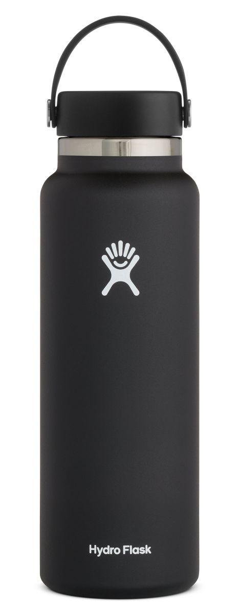 Hydro Flask 40 oz. Wide Mouth With Flex Cap Black 2.0