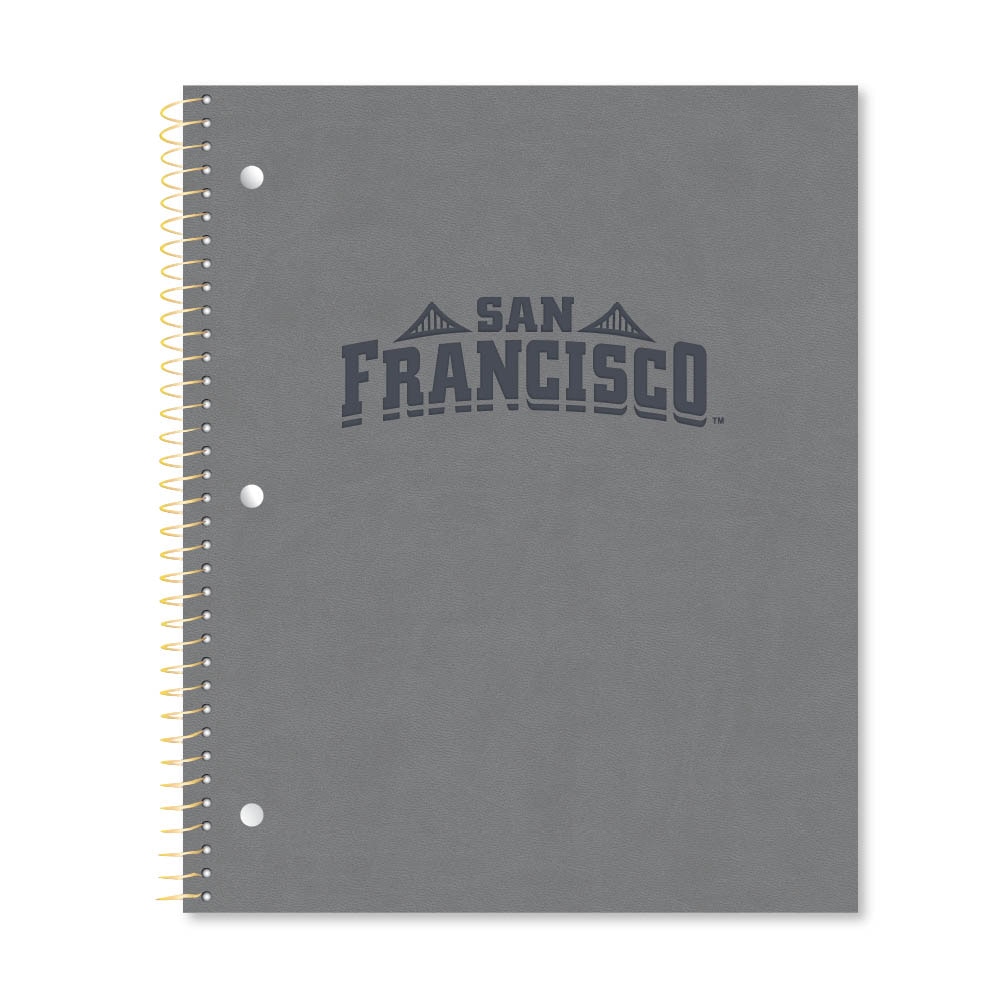 Roaring Premium 1 Subject Notebook 8.5x11 College Ruled 20lb Paper Impressions Leatherette Burnish Cover