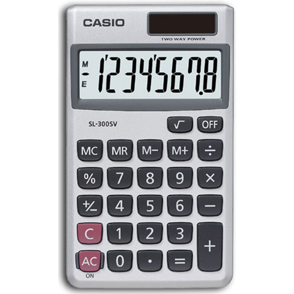 Casio SL300 8-Digit Handheld Calculator