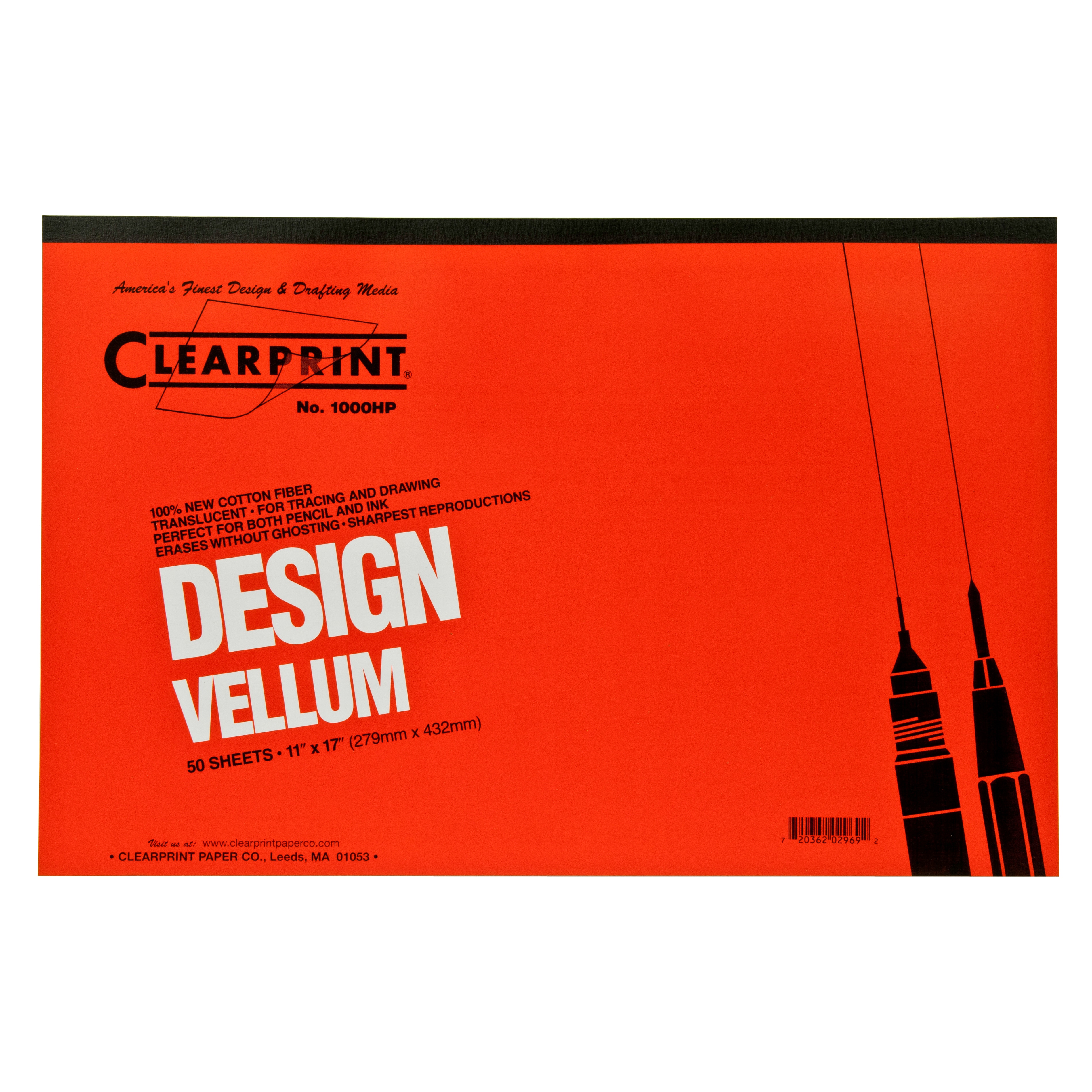 Clearprint Design and Sketch Pad, Unprinted, 11" x 17"