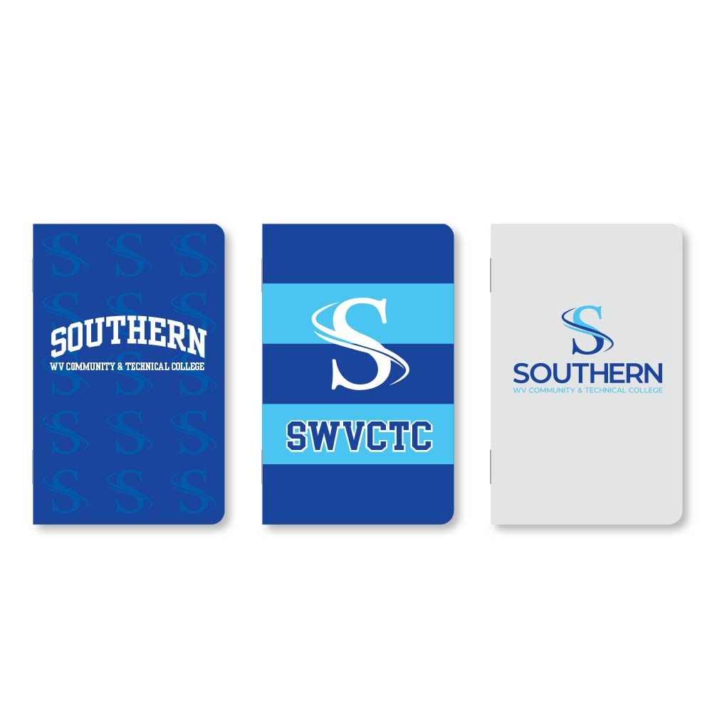 Set of 3 School Spirit Pocket Sized Mini Notebooks