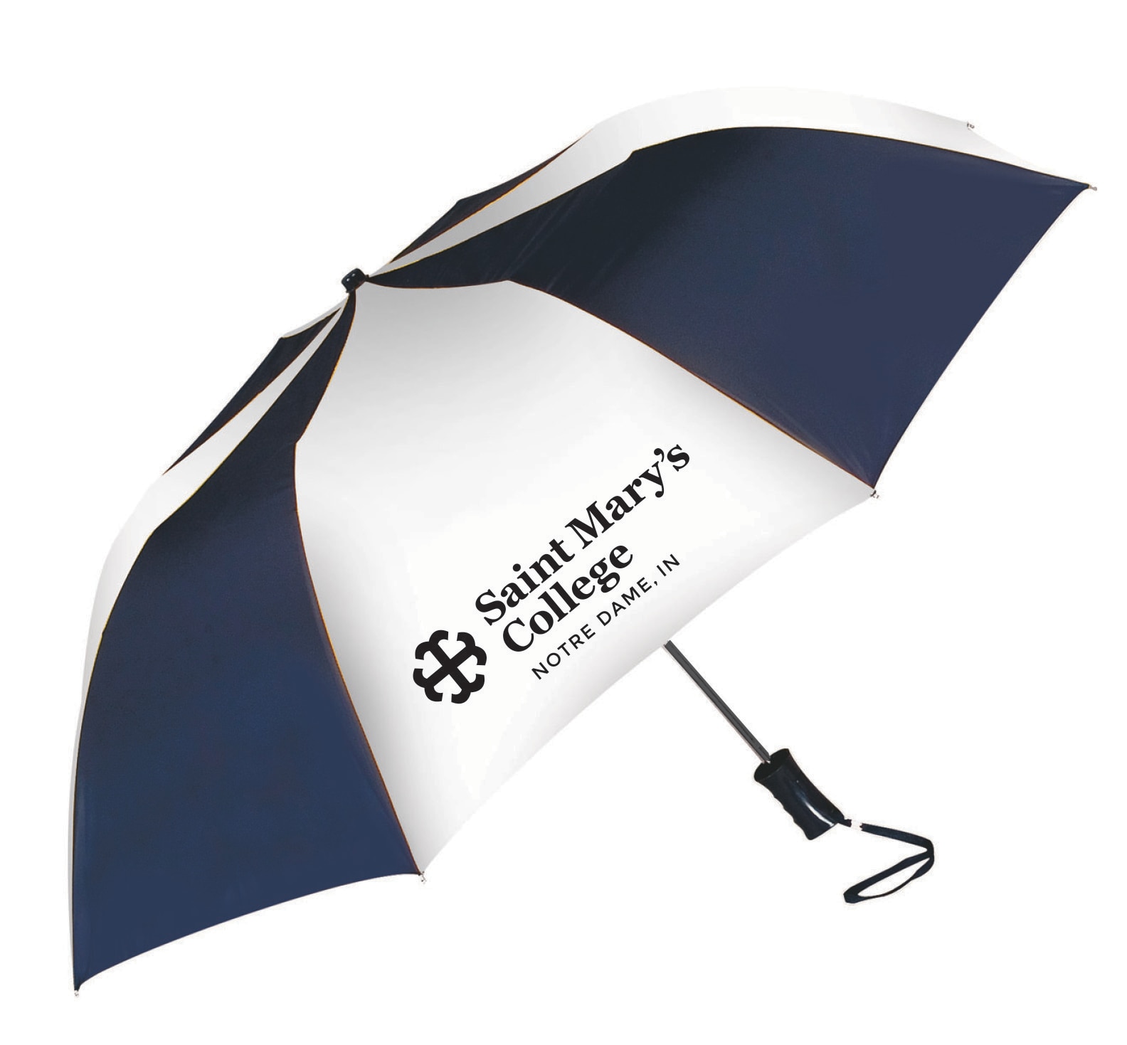 The Sport 2-Tone Emblematic Umbrella Automatic Folding 48" Coverage