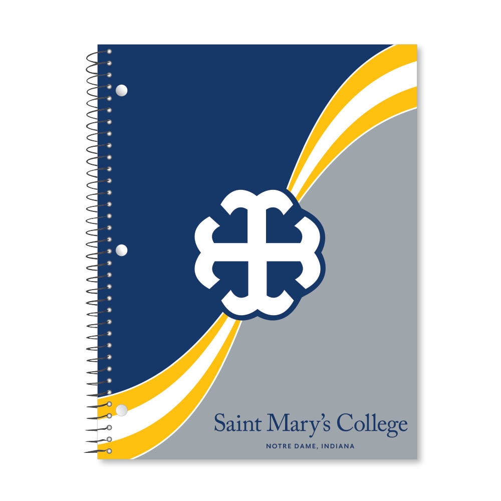 Digi Curve Divide 1 Subject 11"x8.5" 70 Count College Ruled Spiral Notebook