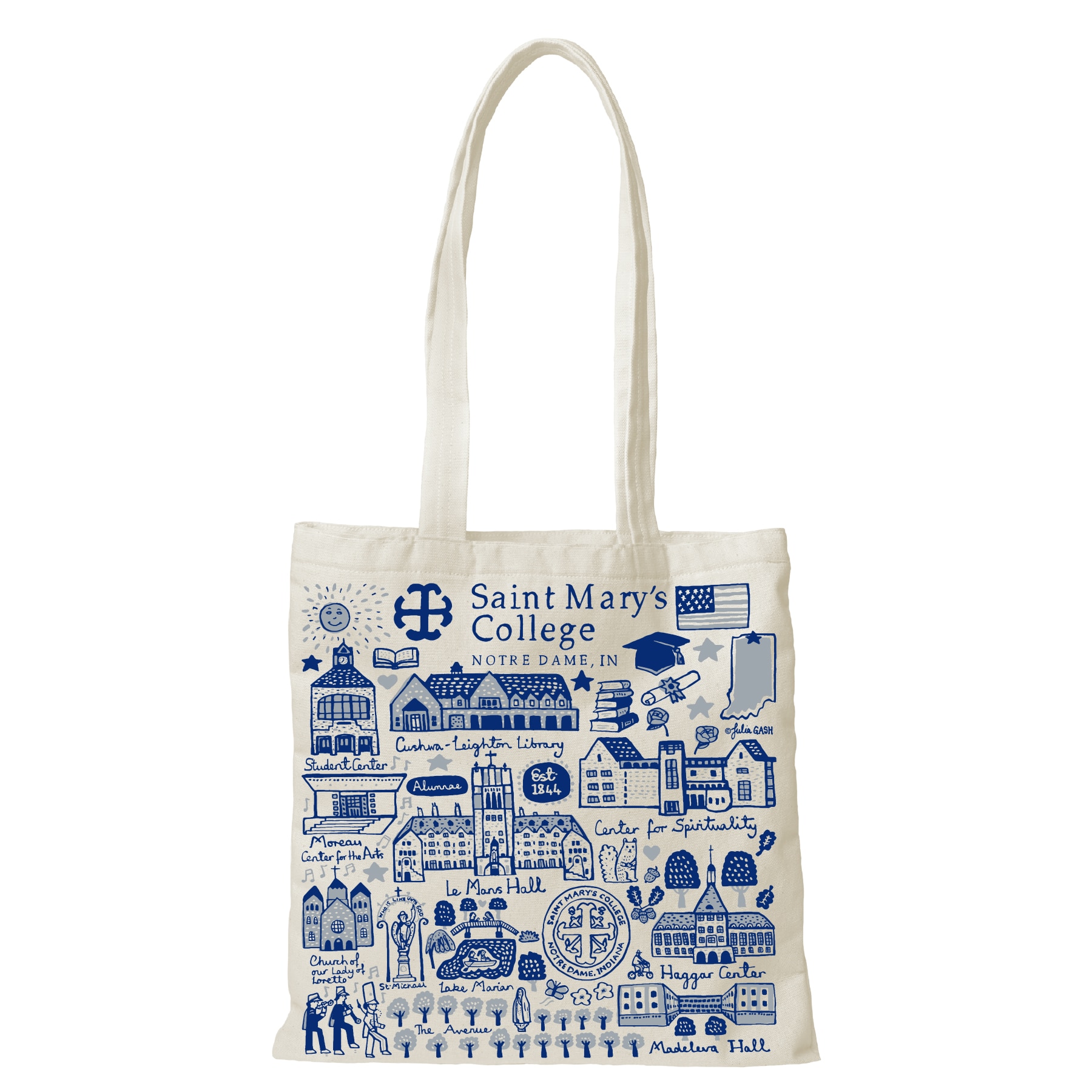 St. Mary's College Julia Gash Tote canvas