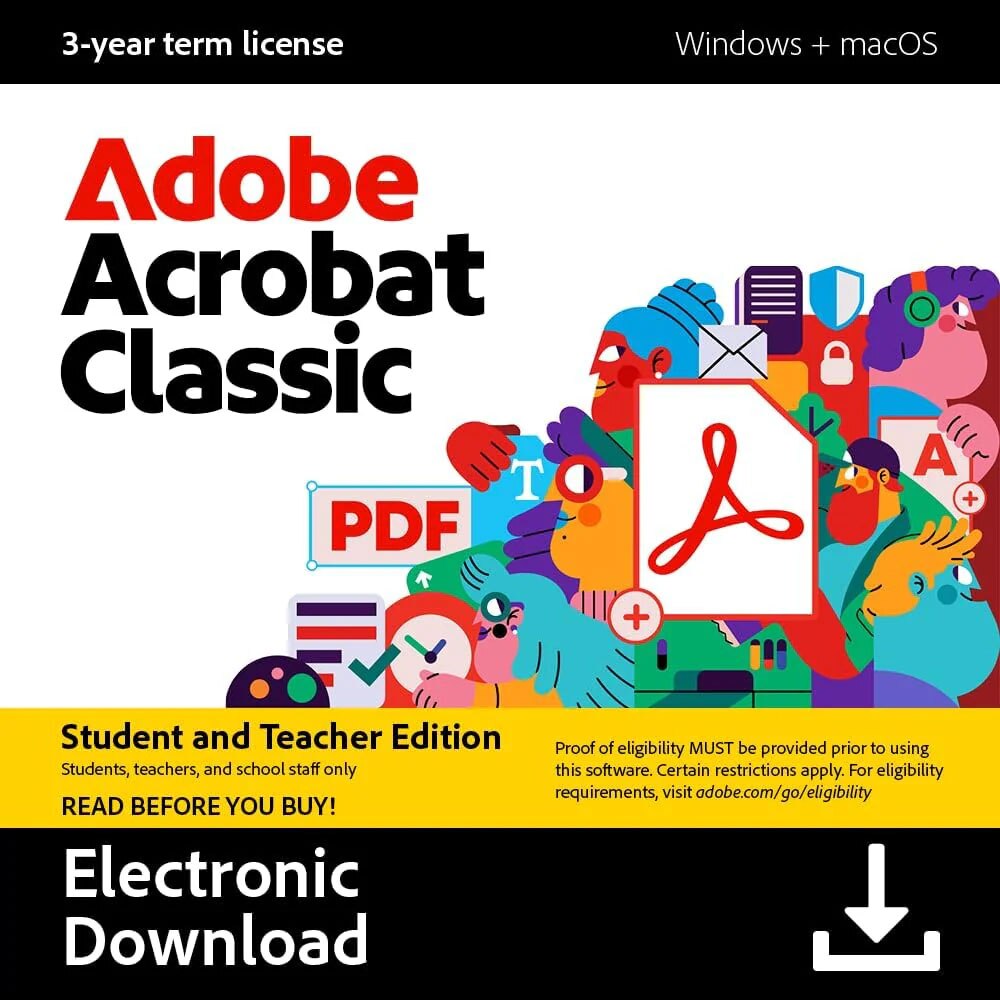 Acrobat Classic (Student & Teacher Edition) - 3 Year License