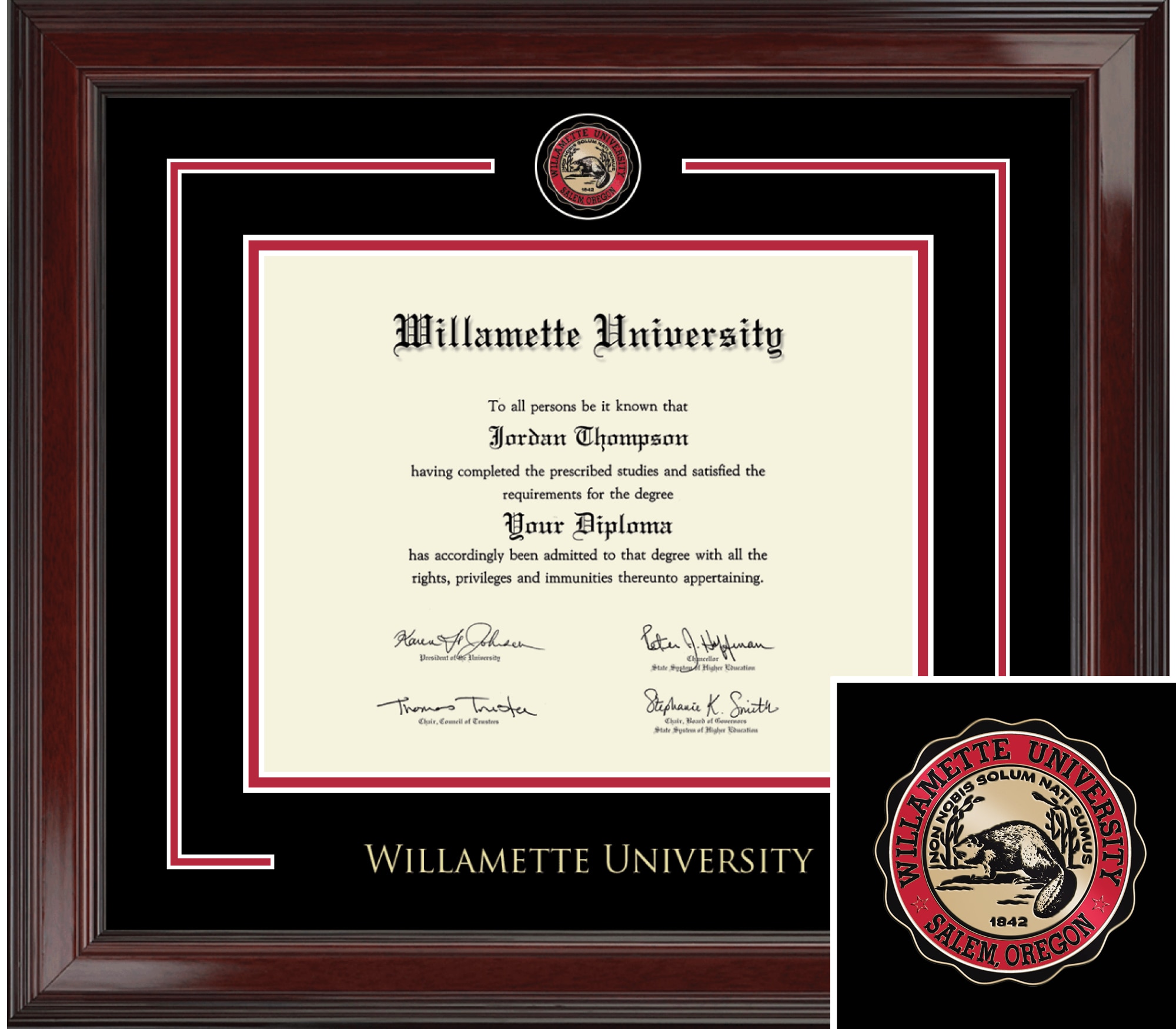 Church Hill Classics Showcase 8x10 Cherry Diploma Frame