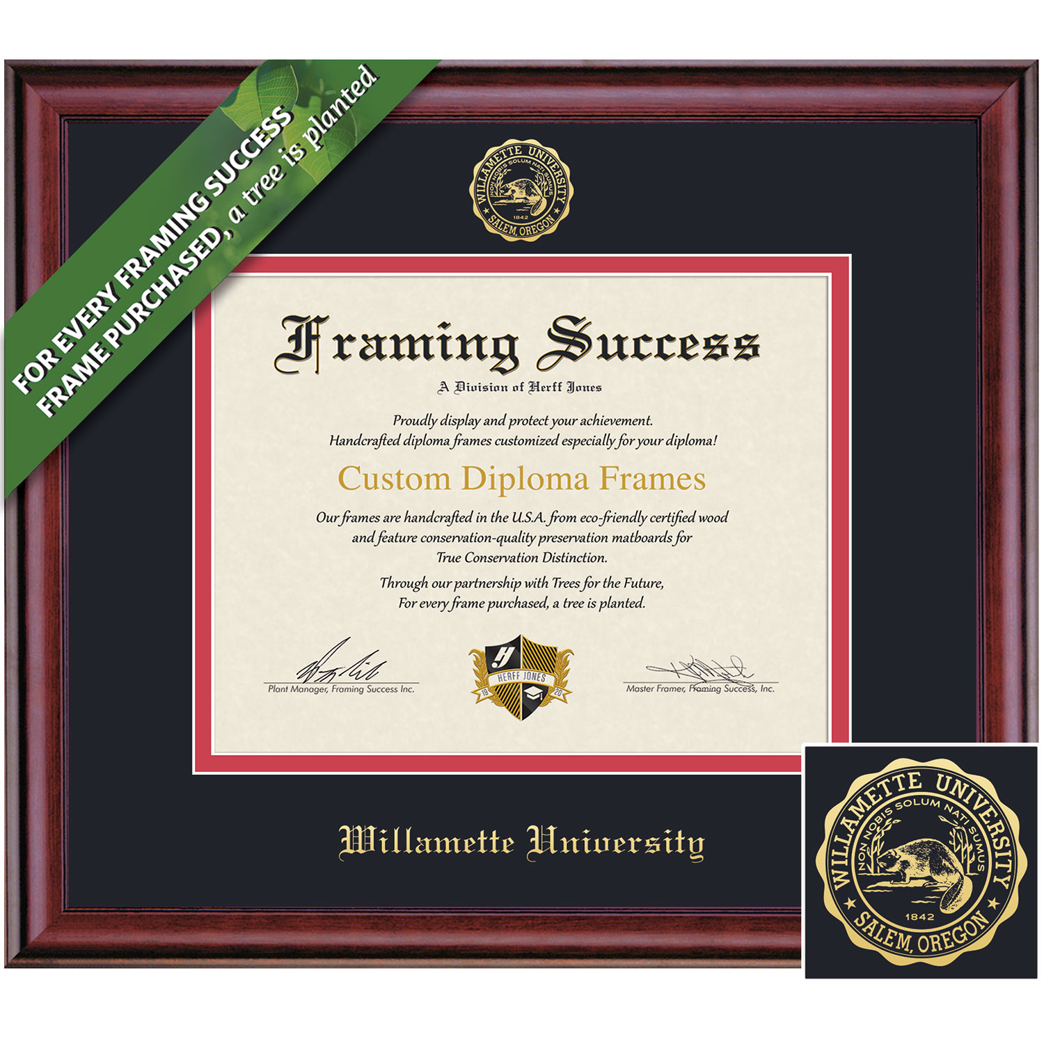 Framing Success 8 x 10 Classic Gold Embossed School Seal Bachelors Diploma Frame