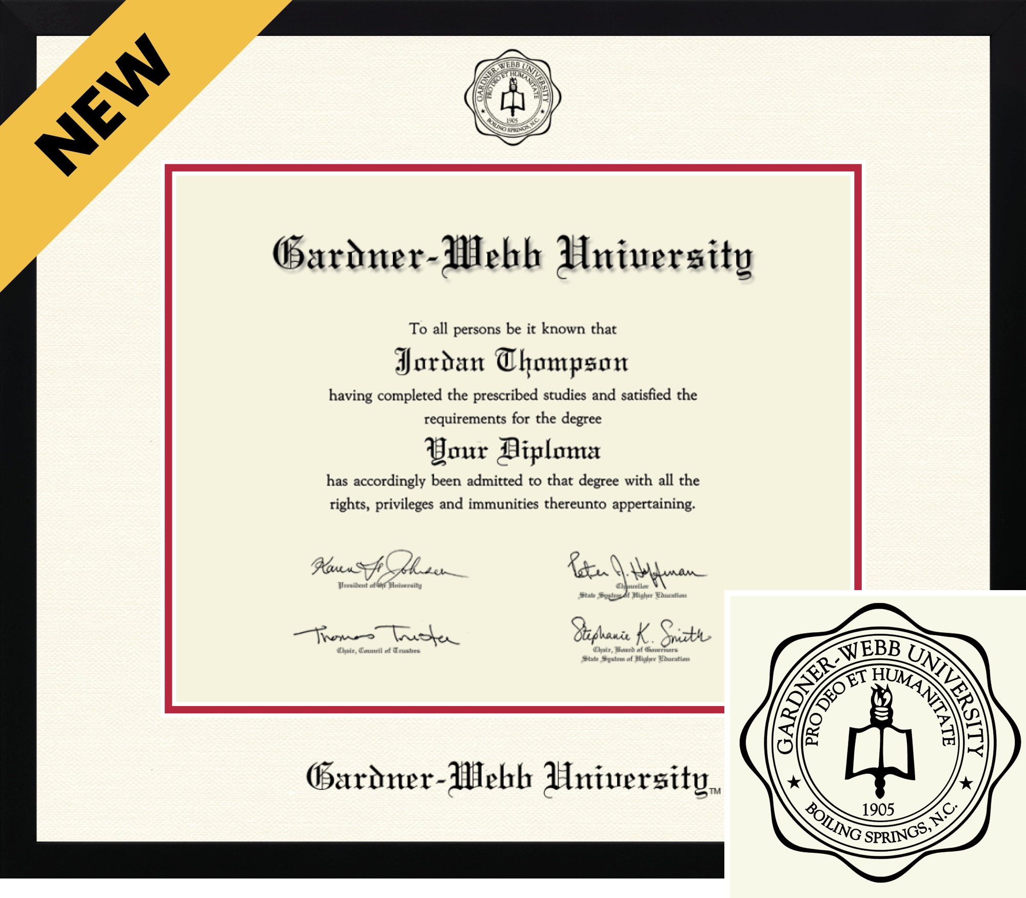 Church Hill Classics ICON 11x14 Black Diploma Frame