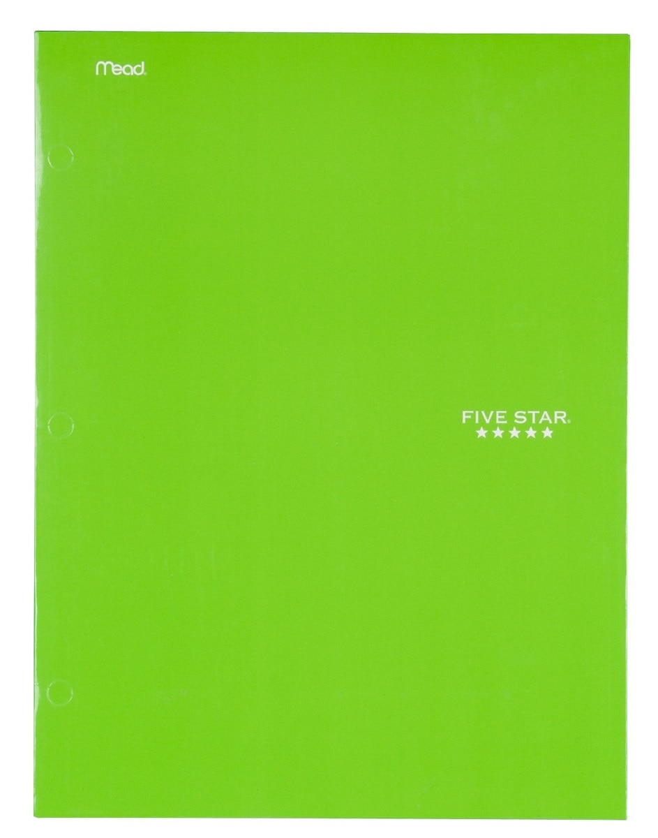 Five Star 4Pocket Paper Folder Assorted Colors