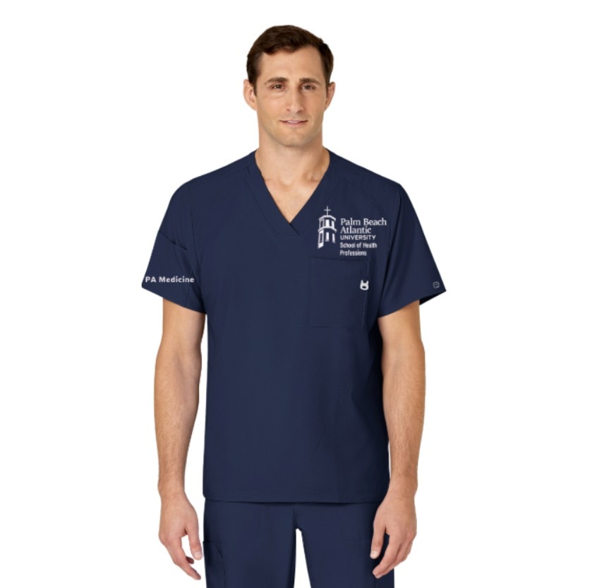 W23 Men's V-Neck Top Navy - 6355