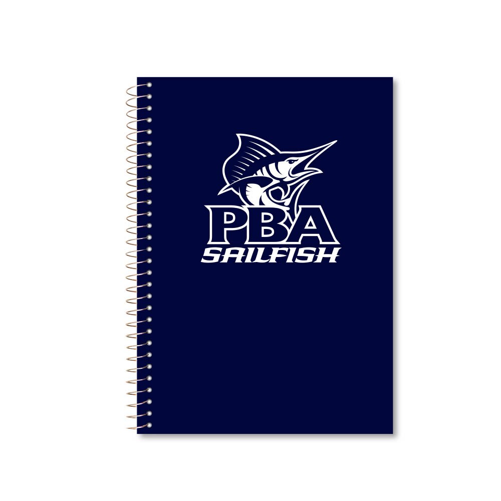 Roaring Premium 3 Subject 9.5 x 6.5 Notebook, College Ruled 20lb Paper, Pressboard Foil Cover