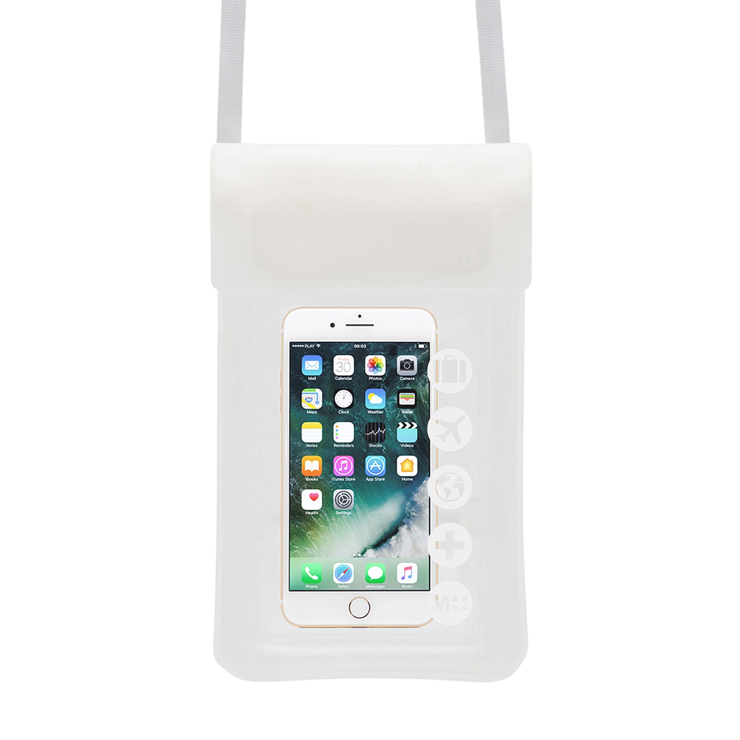 MYTAGALONGS Float Dry Sash Phone Case- White